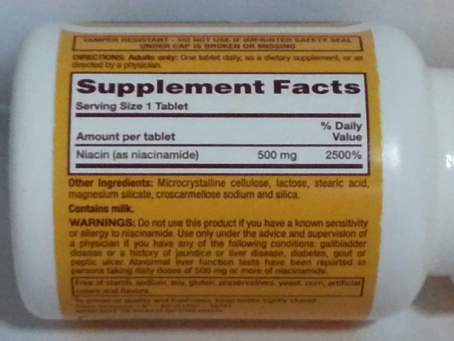 Rugby Niacinamide 500mg Tablets 100ct 3 Pack (3)