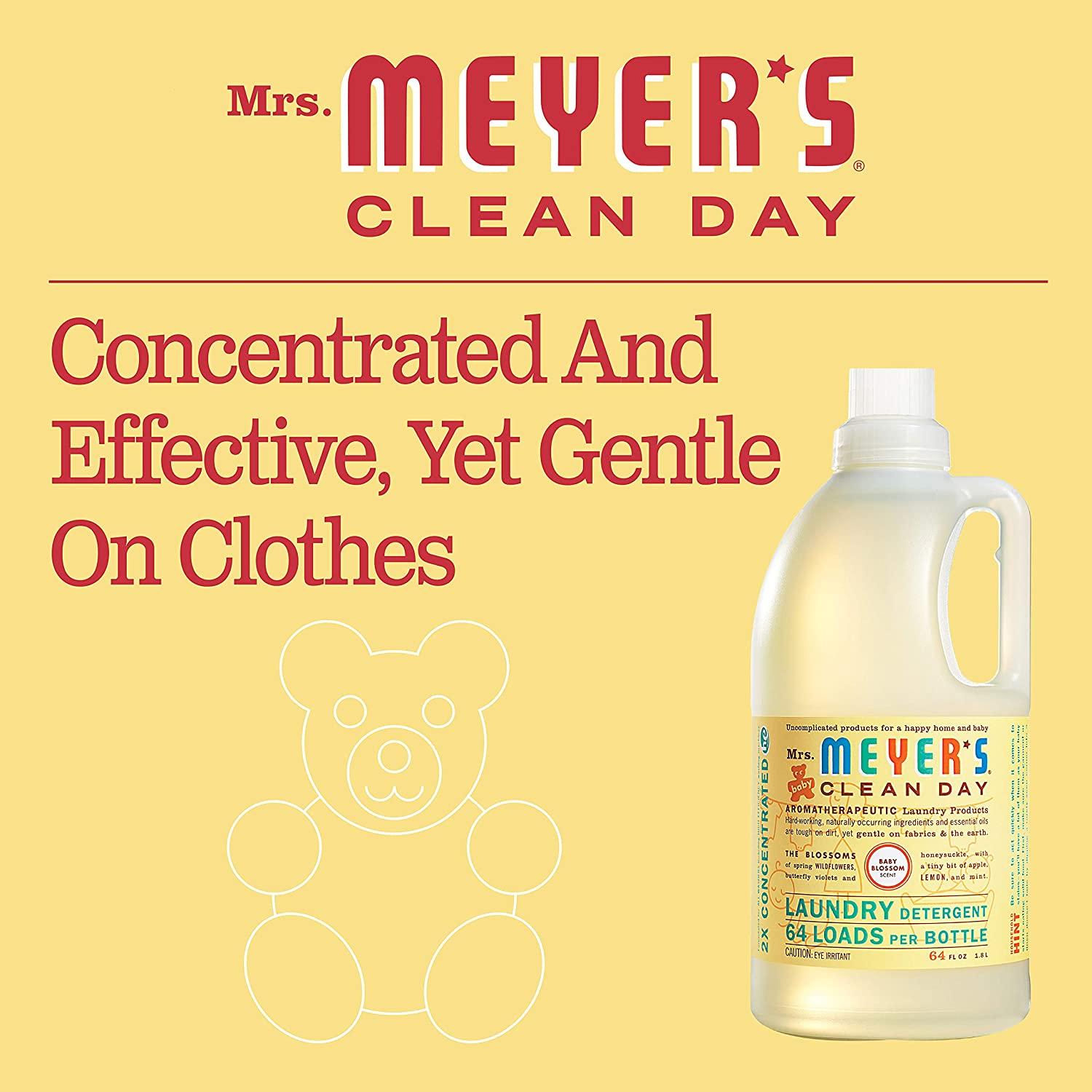 Mrs. Meyer's Baby Laundry Detergent Liquid, Baby Blossom - Thumbnail 2