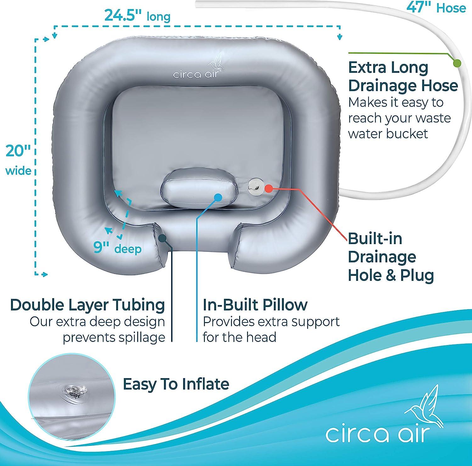 CIRCA AIR Inflatable Sink For Locs Inflatable Hair Washing Basin For