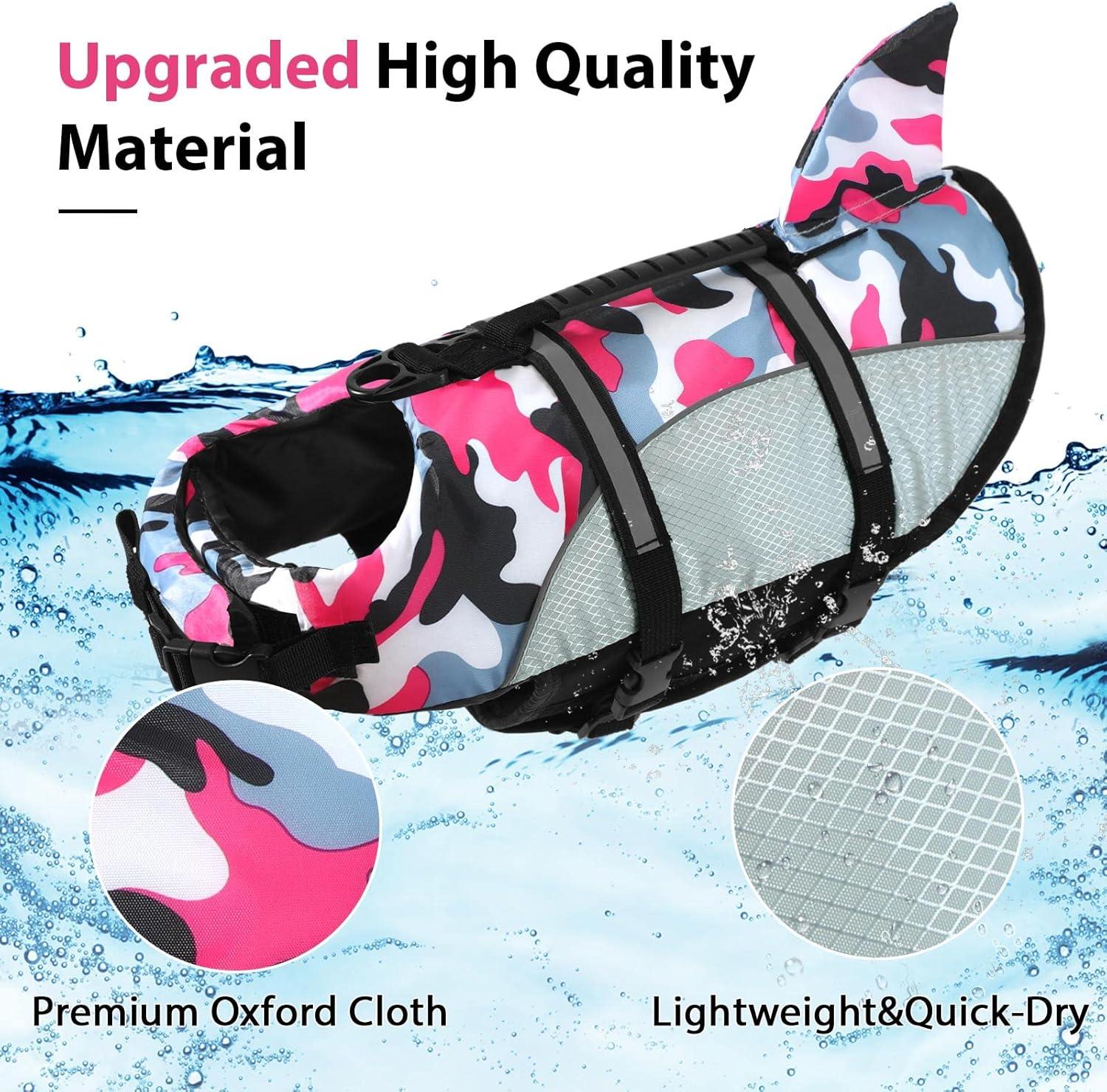 Alagirls Adjustable Life Jacket for Dogs - Pink Camo Sizes SM-LG (Chest ...