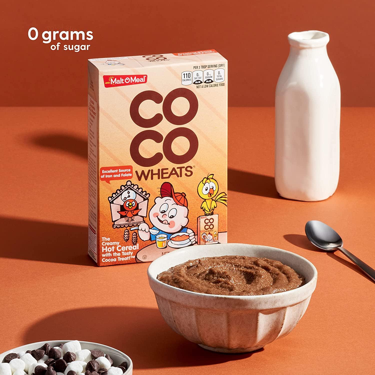 MaltOMeal Coco Wheats Hot Cereal 28 Oz (12 Pack) Quick Cooking