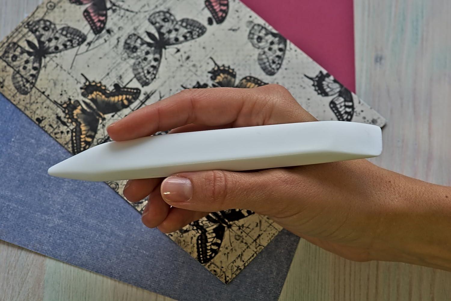 Asfroy Large Teflon Bone Folder - Large Handmade Tool Best for Bookbinding  Origami Paper Crafts Scoring Folding Creasing. Non Scratch Non Glaze Non  Stick. Smooth Ergonomic and Handmade