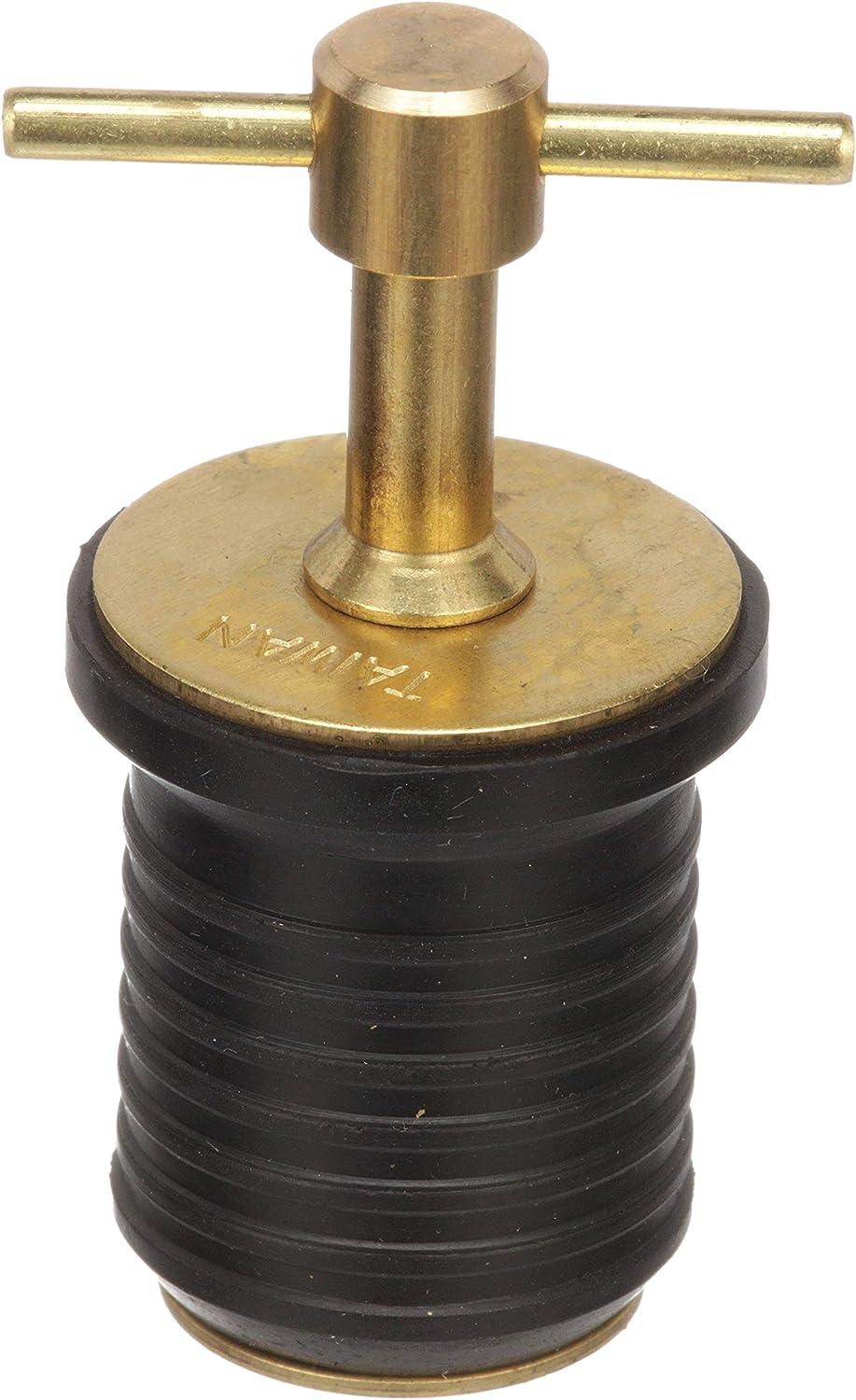 Attwood 7526A7 THandle Drain Plug, For 1InchDiameter Drains, Locks