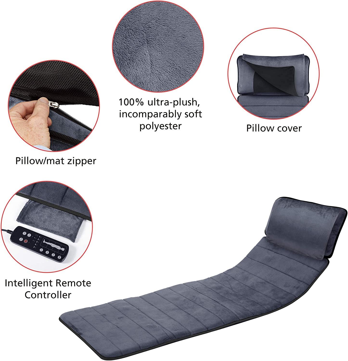 Comfier Massage Mat, Full Body Heating Massage Pad with Movable