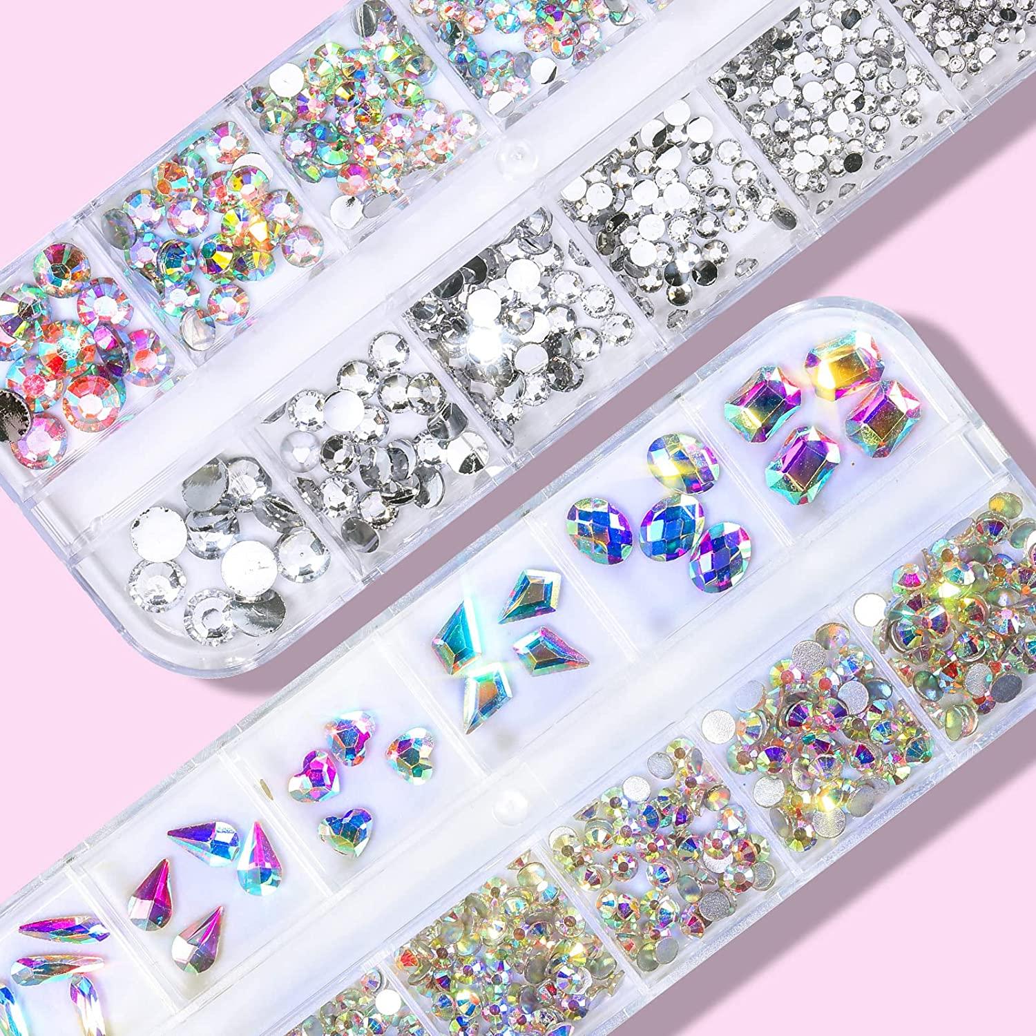 NICOLE DIARY Nail Art Rhinestone Glue Gel Kit Include Adhesive Resin