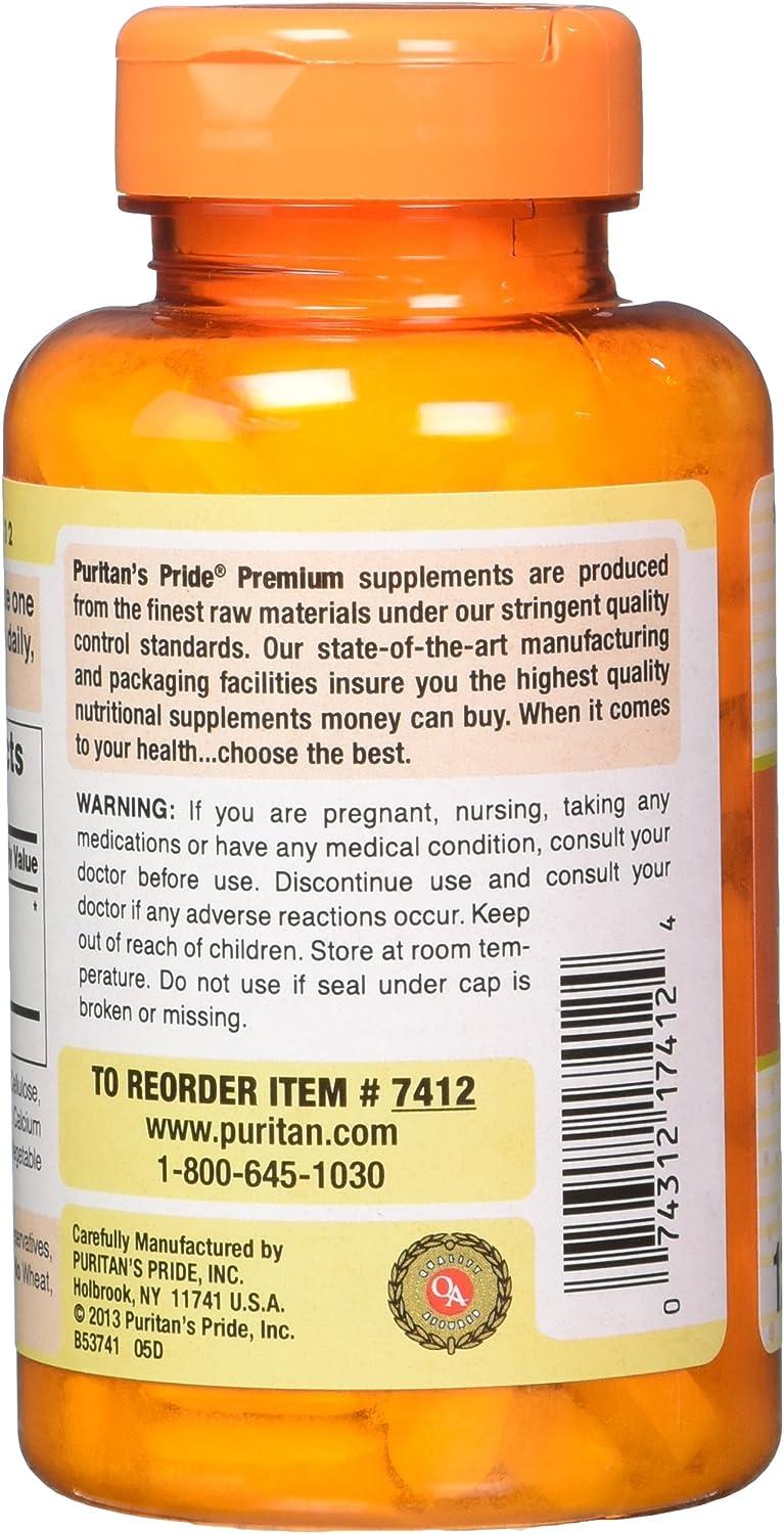 Puritans Pride Natural Pineapple Enzyme Bromelain Caplets, 120 Count