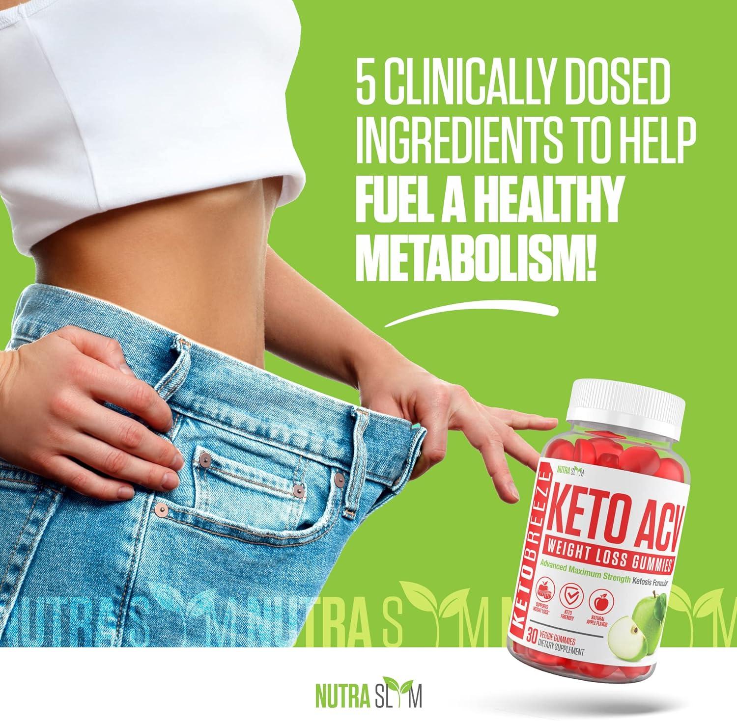 Nutra Slim Keto Breeze - Official Keto ACV Gummies with Real Apple ...