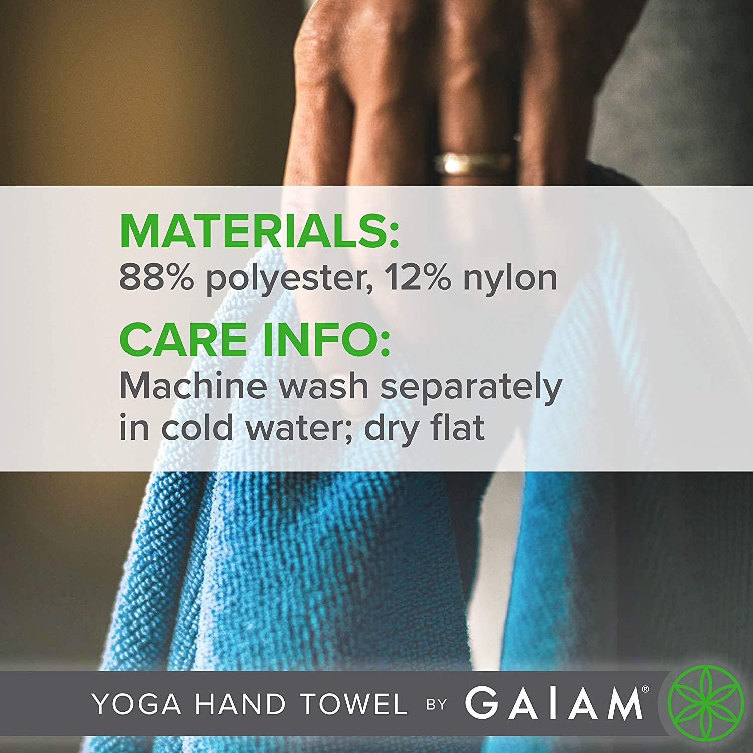 Gaiam Yoga Hand Towel Blue Shadow