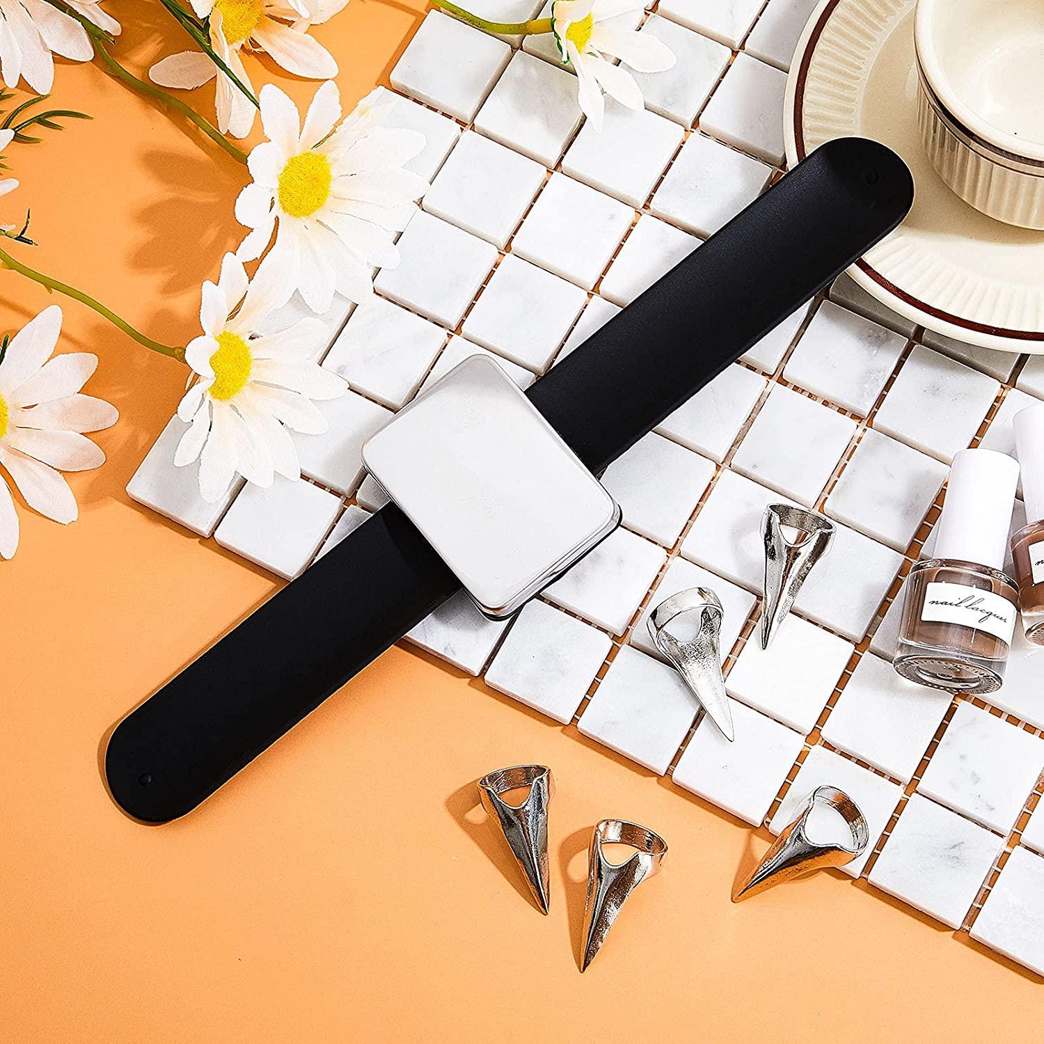 10 Pieces Hair Parting Ring Pinky Hair Parting Tool Metal Braiding