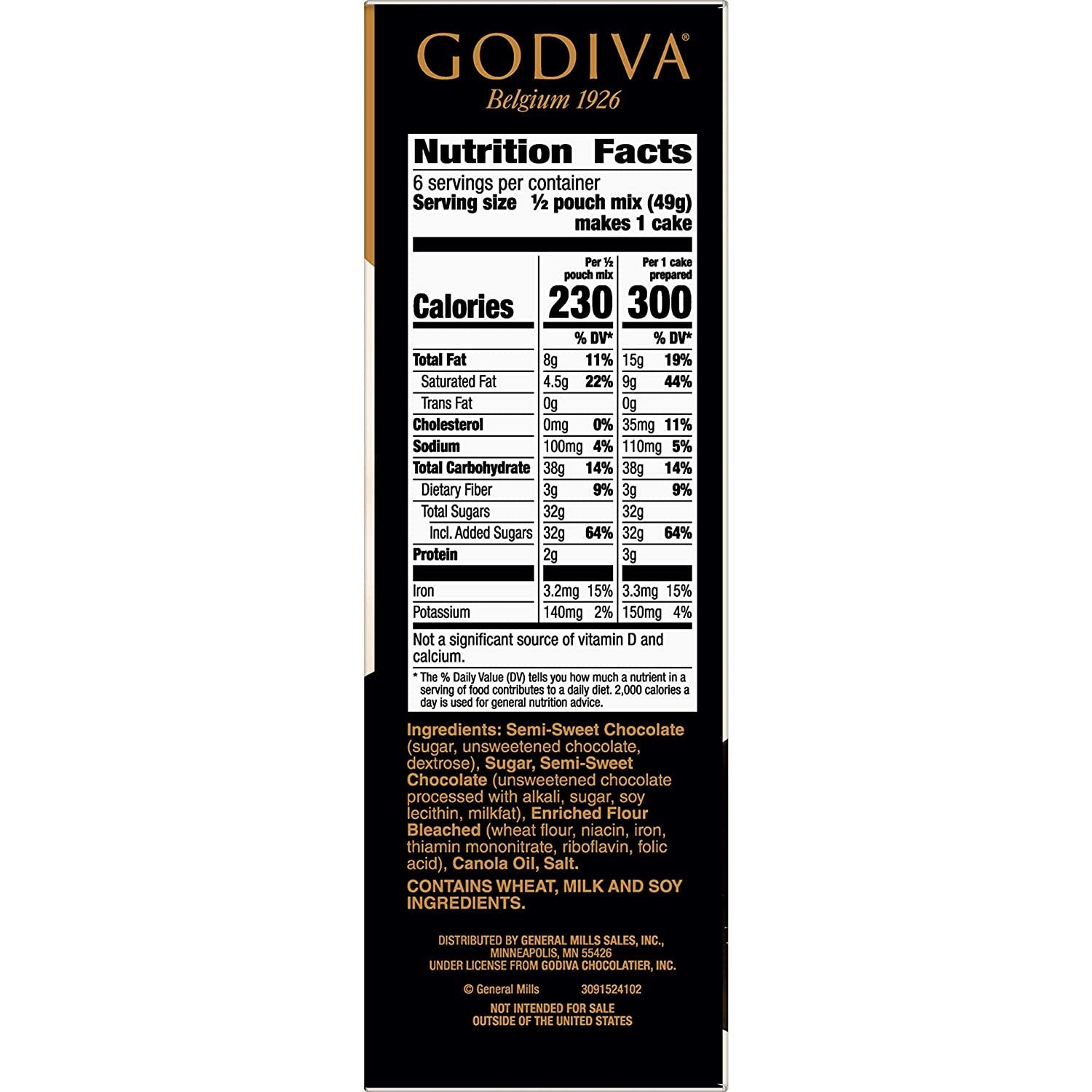 Godiva molten lava cakes