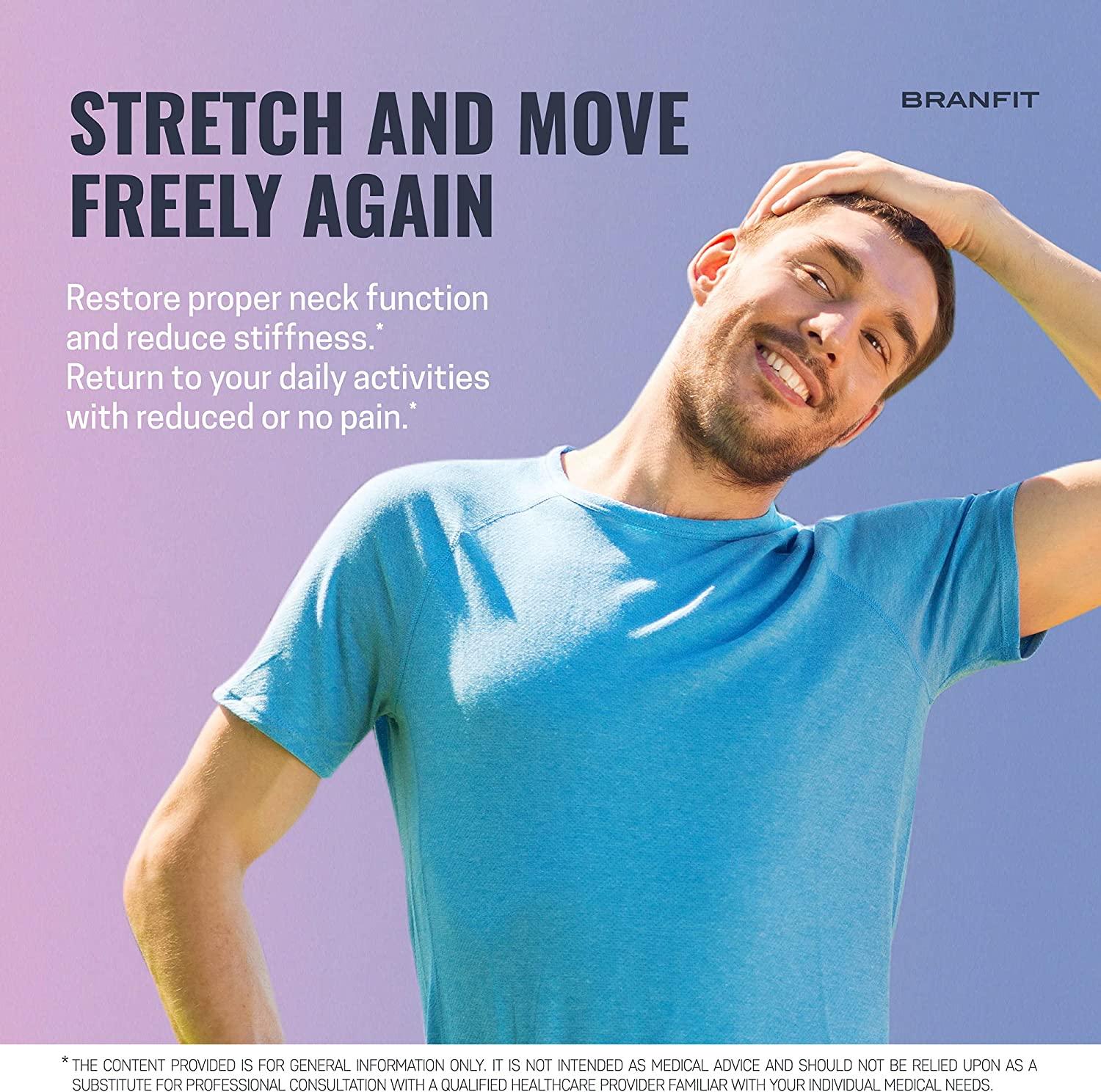 BRANFIT Cervical Neck Traction Device & Neck Brace for Spine Alignment