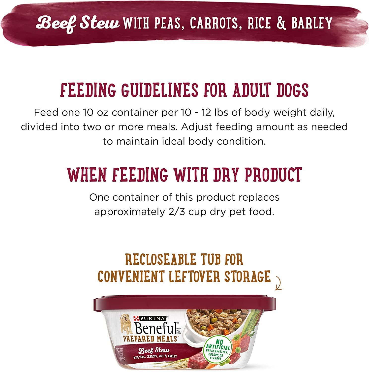 Purina Beneful High Protein, Gravy Wet Dog Food, Prepared Meals Beef