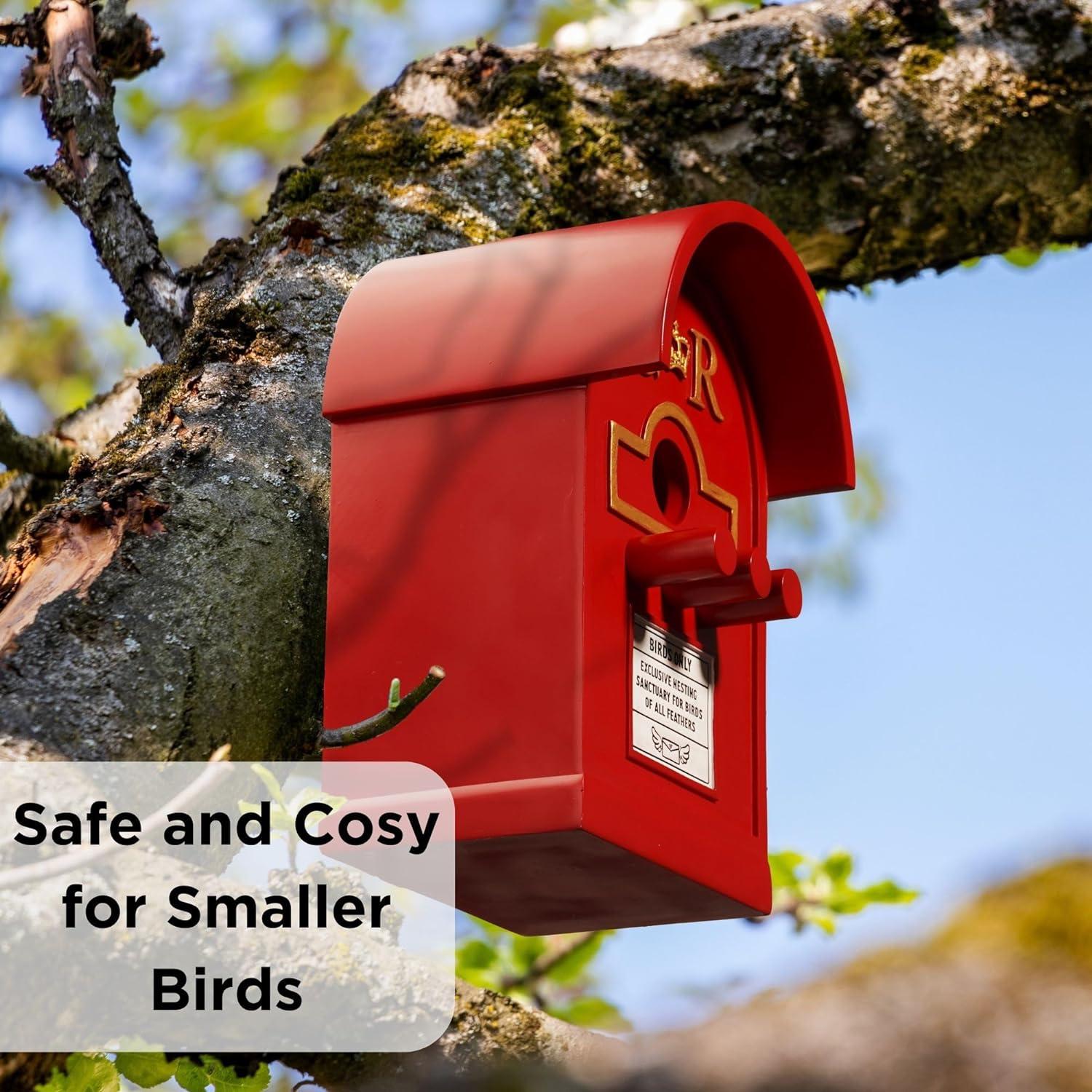 Wrenbury Post Box Birdhouse - Traditional Letterbox Design for