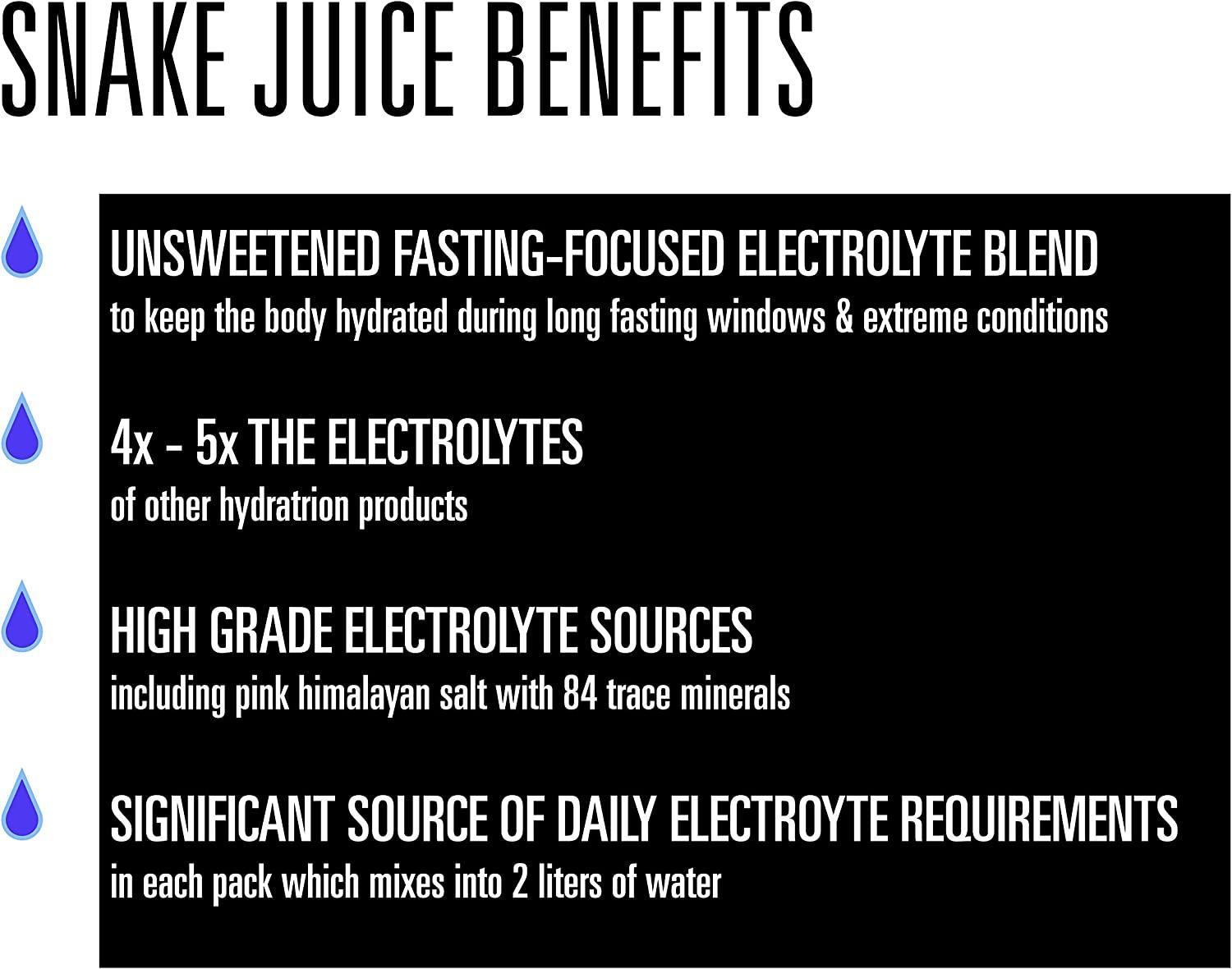 SNAKE Juice Keto Diet Electrolyte Powder Unflavored FastingFocused