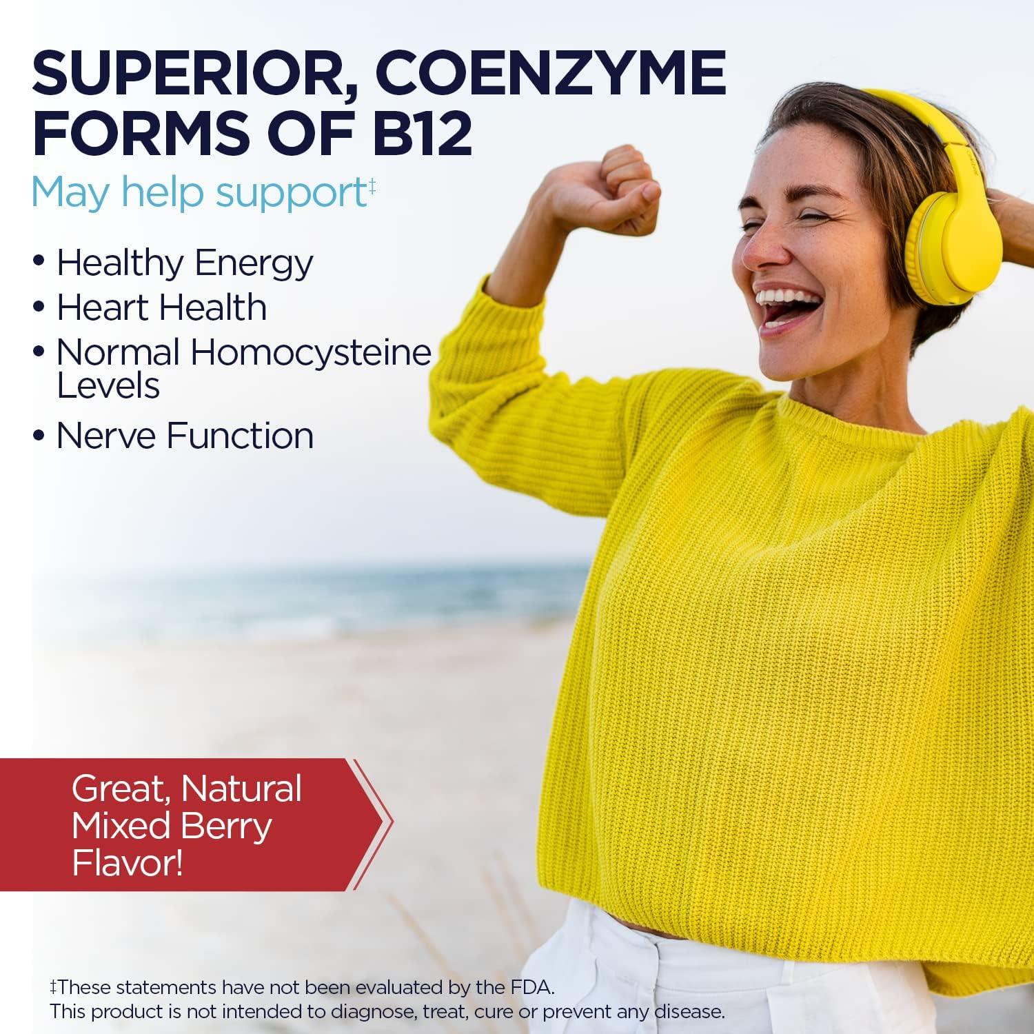 KAL Vitamin B12 Methylcobalamin and Adenosylcobalamin 2000 mcg