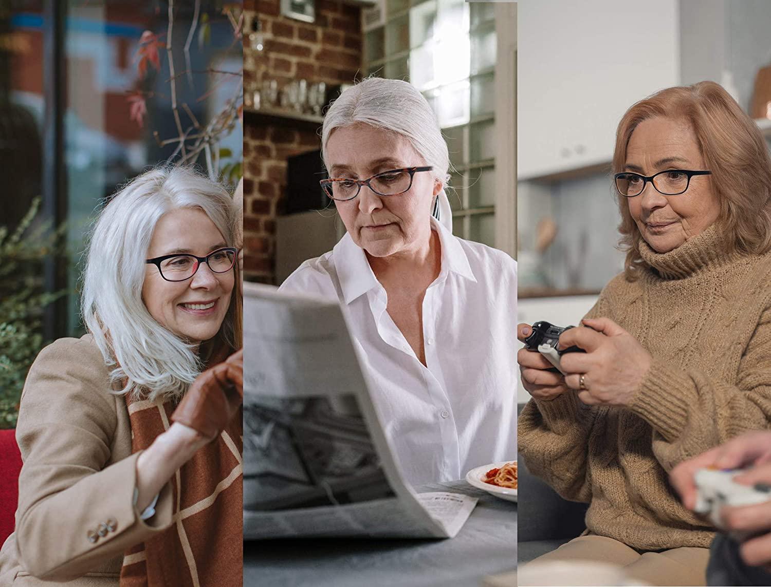 Reading Glasses Women 6 Pack Ladies Stylish Readers Cheaters +2.00 W