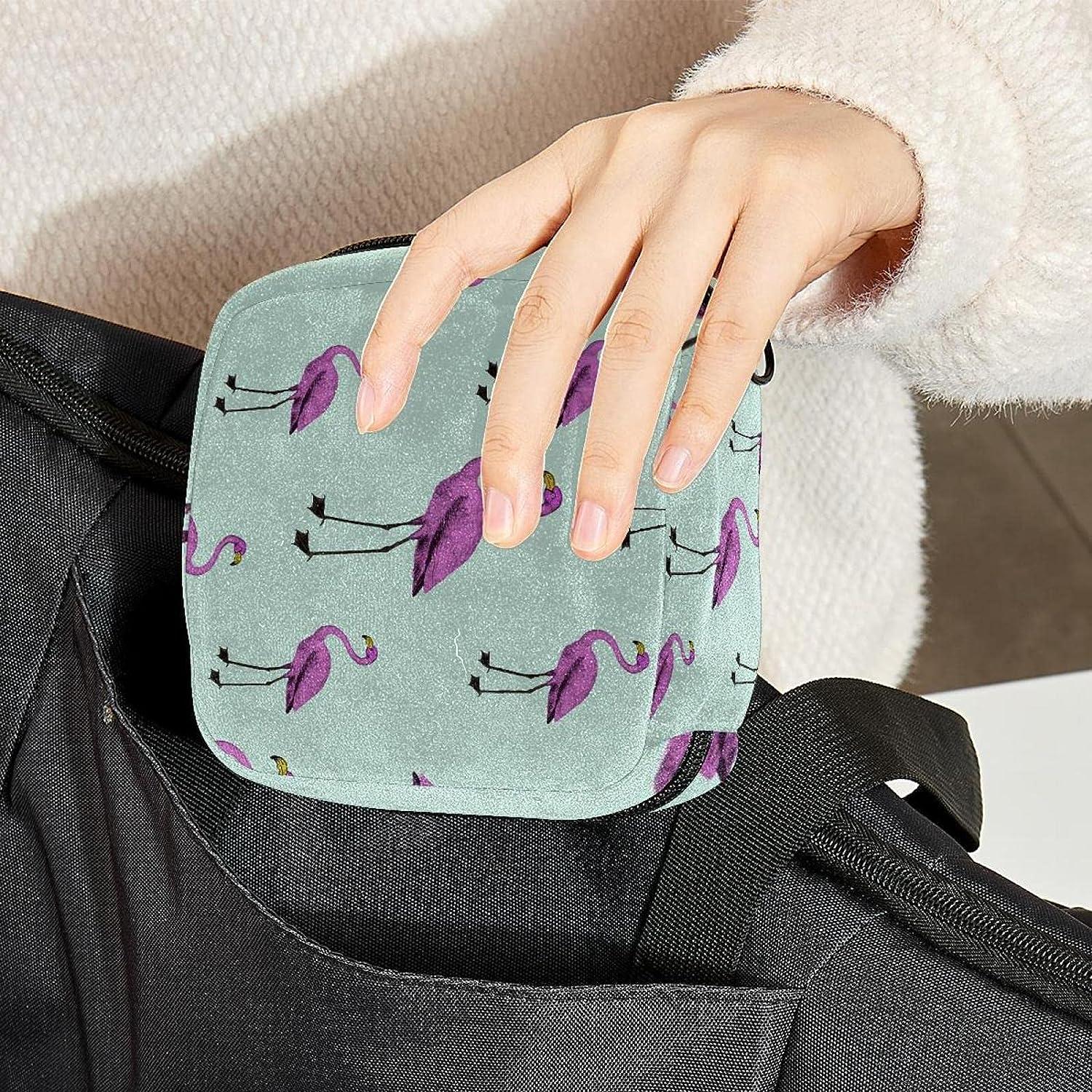 Women Tampon Storage Bag Case Sanitary Pad Pouch Napkin Cosmetic Bags  Organizer Ladies Makeup Bag Girls Tampon Holder Organizer