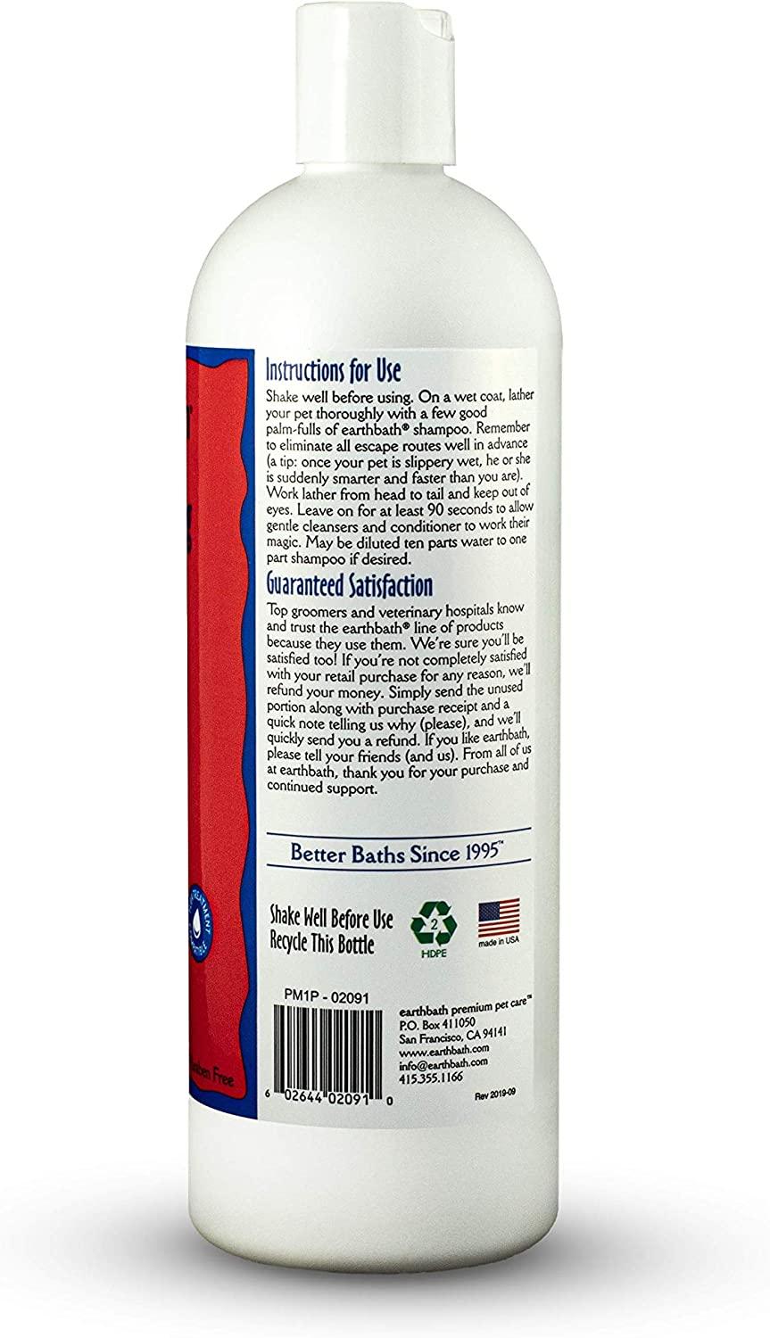 earthbath 2in1 Conditioning Shampoo for Pets Dog Shampoo and