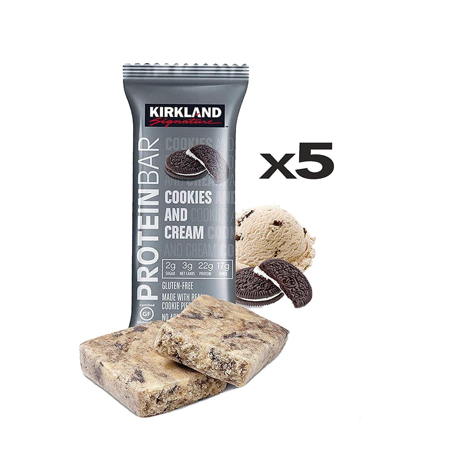 Kirkland Signature Protein Bars Variety Pack (20 Count) 5 of Each, All