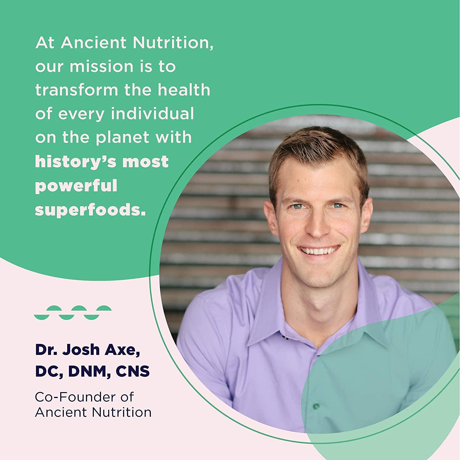 Ancient Nutrition Organic Plant Protein +, Vegan Plant Based Protein