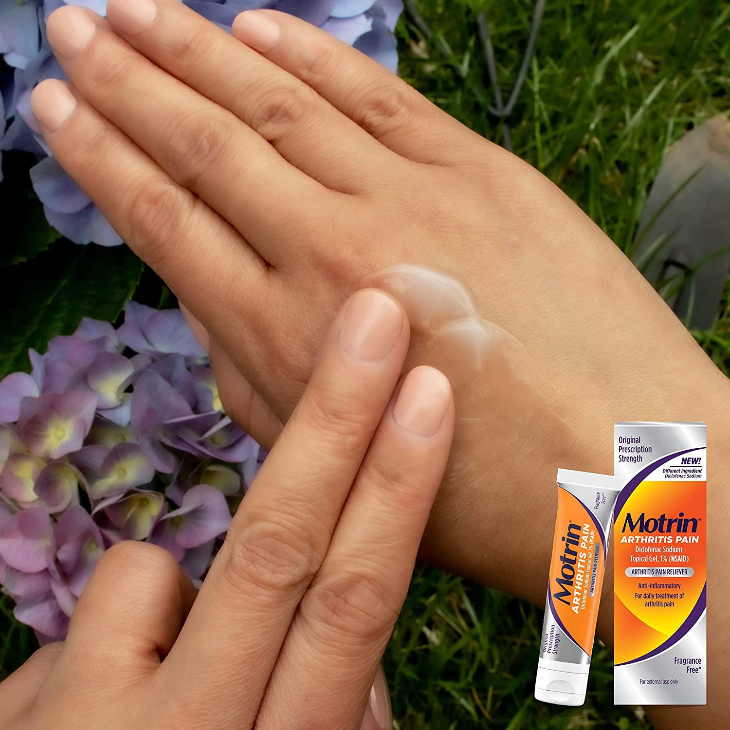 Motrin Arthritis Pain Relief Diclofenac Sodium Topical Gel 1, AntiInflammatory Cream for