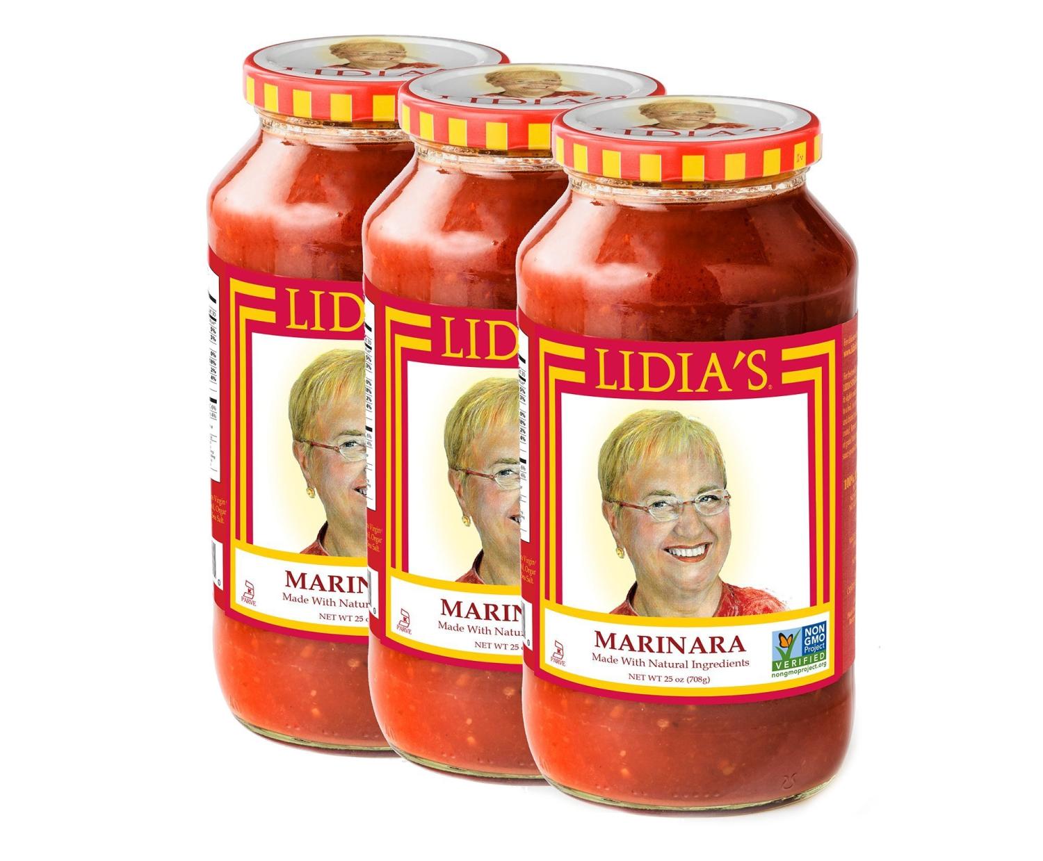 Lidia's Pasta Sauce, Marinara, 3Pack, (3) 25oz Jars