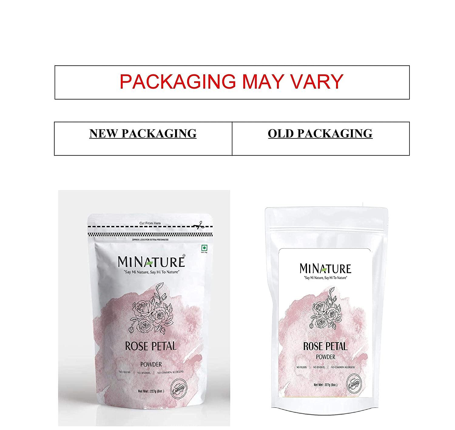 mi nature Rose petal powder 227 g (8 oz) (0.5 lb) | 100% Natural and Pure |  Skin care | Chemical free | No added colours, no preservatives