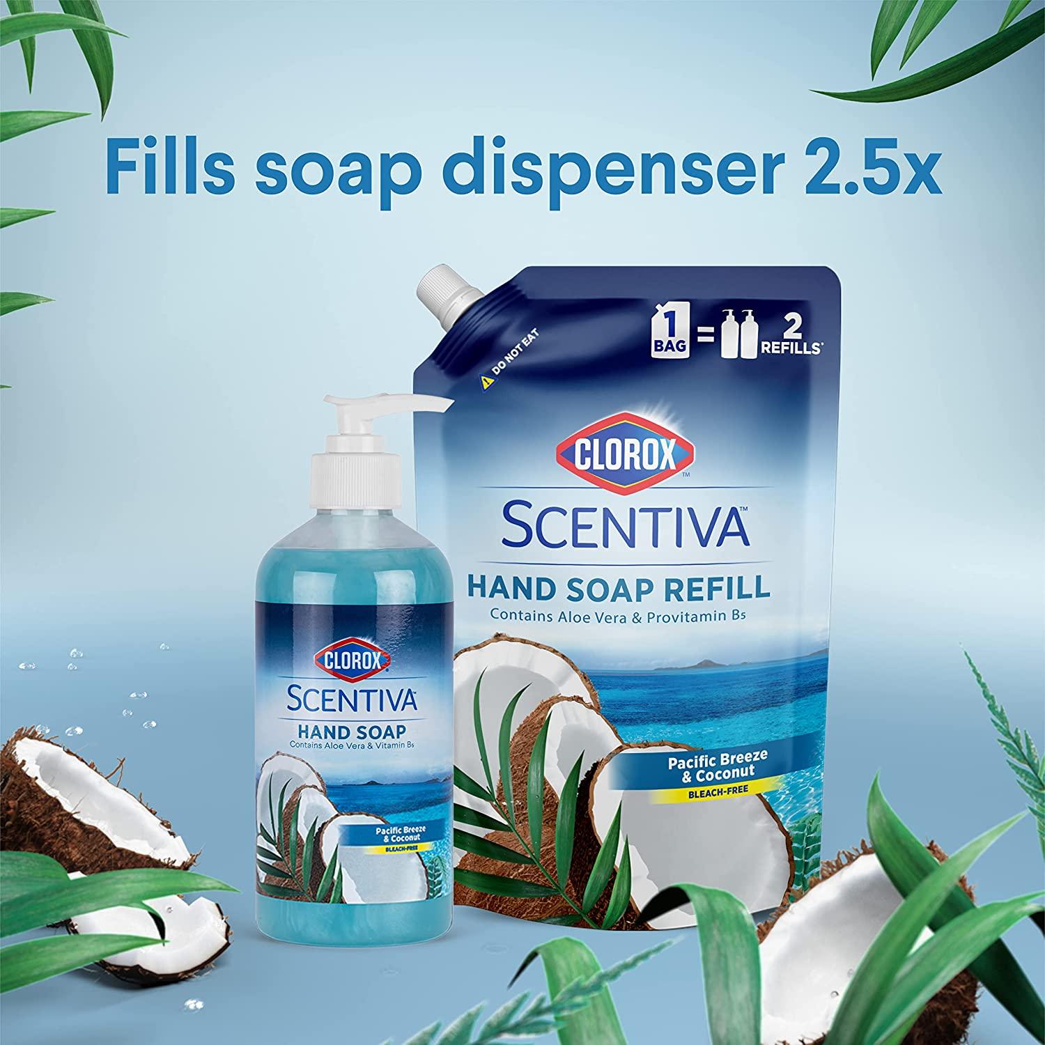 Clorox Scentiva Liquid Hand Soap Refill 34 oz Liquid Hand Wash with