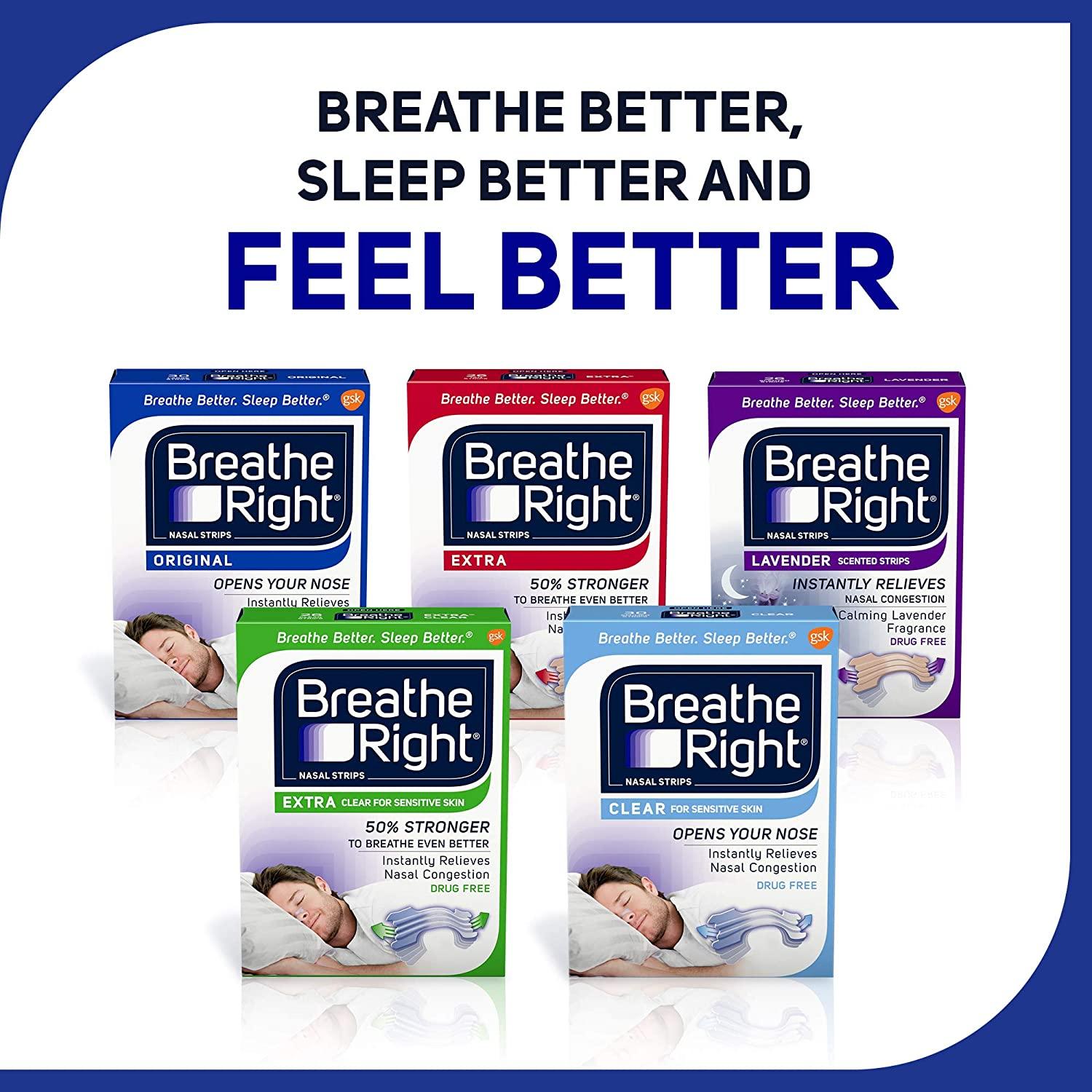 Breathe Right Original Tan Small/Medium Drug-Free Nasal Strips for Nasal  Congestion Relief 30 Count (Pack of 2)