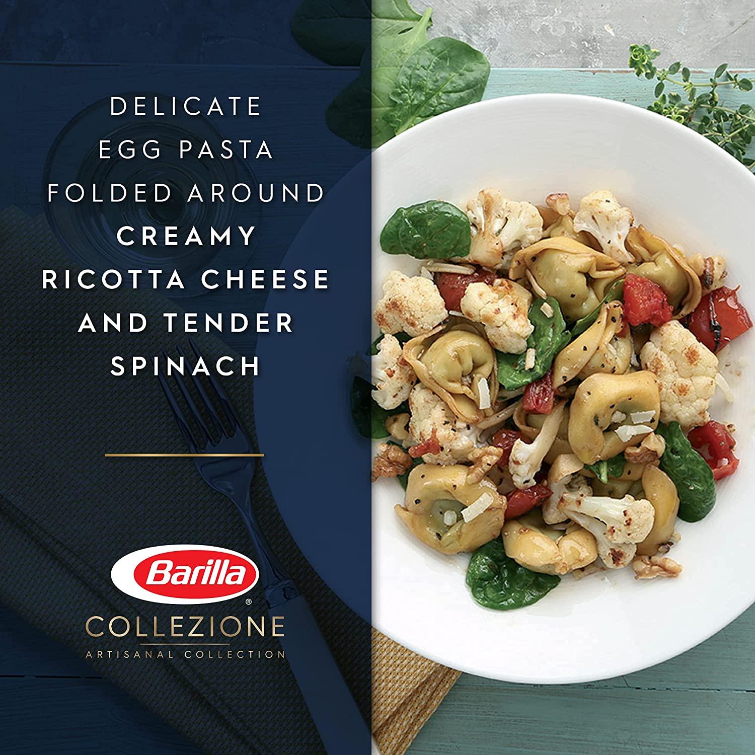 Barilla Collezione Cheese & Spinach Tortellini Pasta 12 Ounce Bag 6