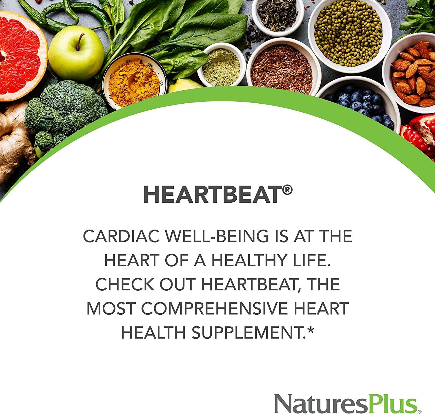 Nature's Plus HeartBeat Cardiovascular Support 90 HeartShaped Tablets