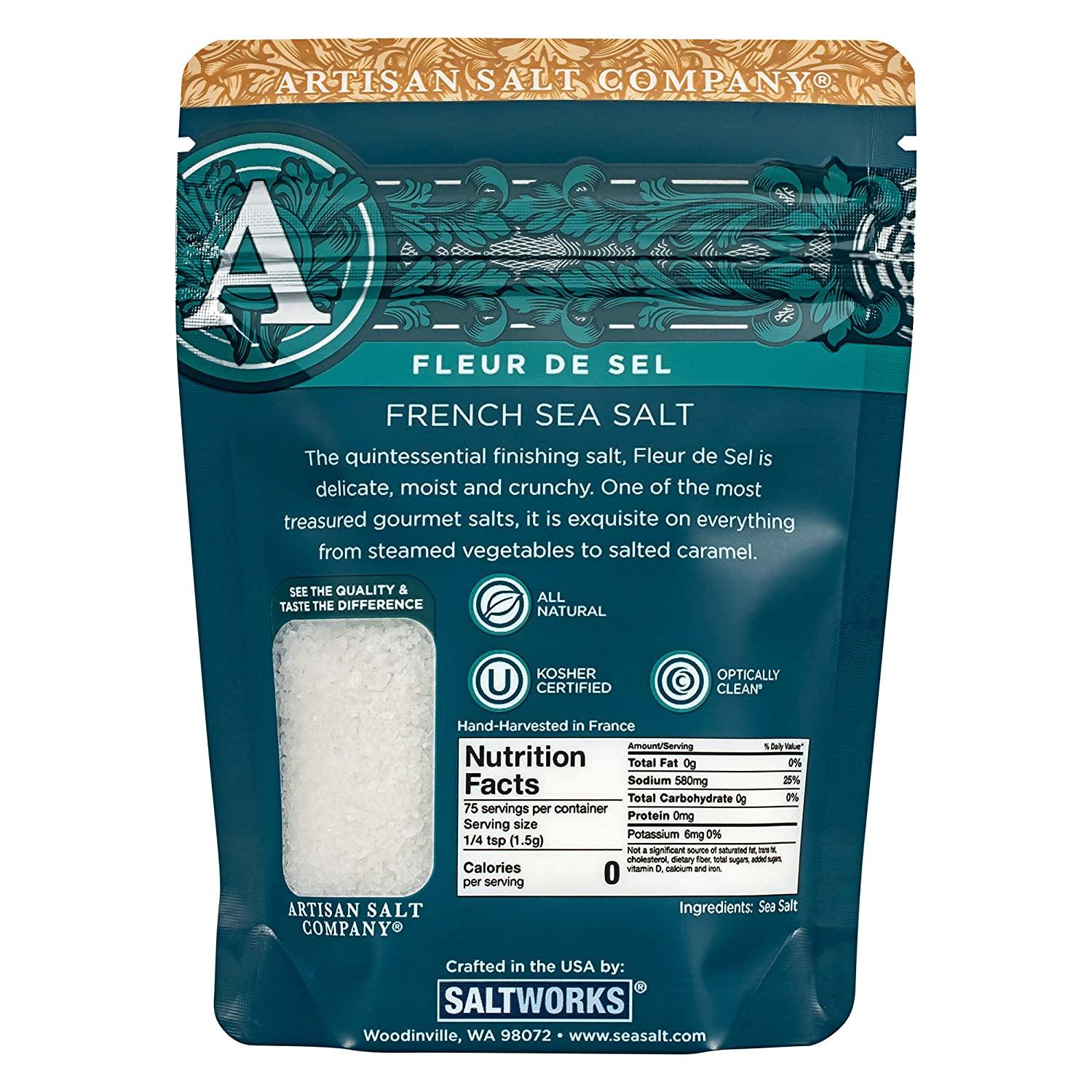 SaltWorks Fleur de Sel Sea Salt 4oz - Premium French Sea Salt | Buy Now ...