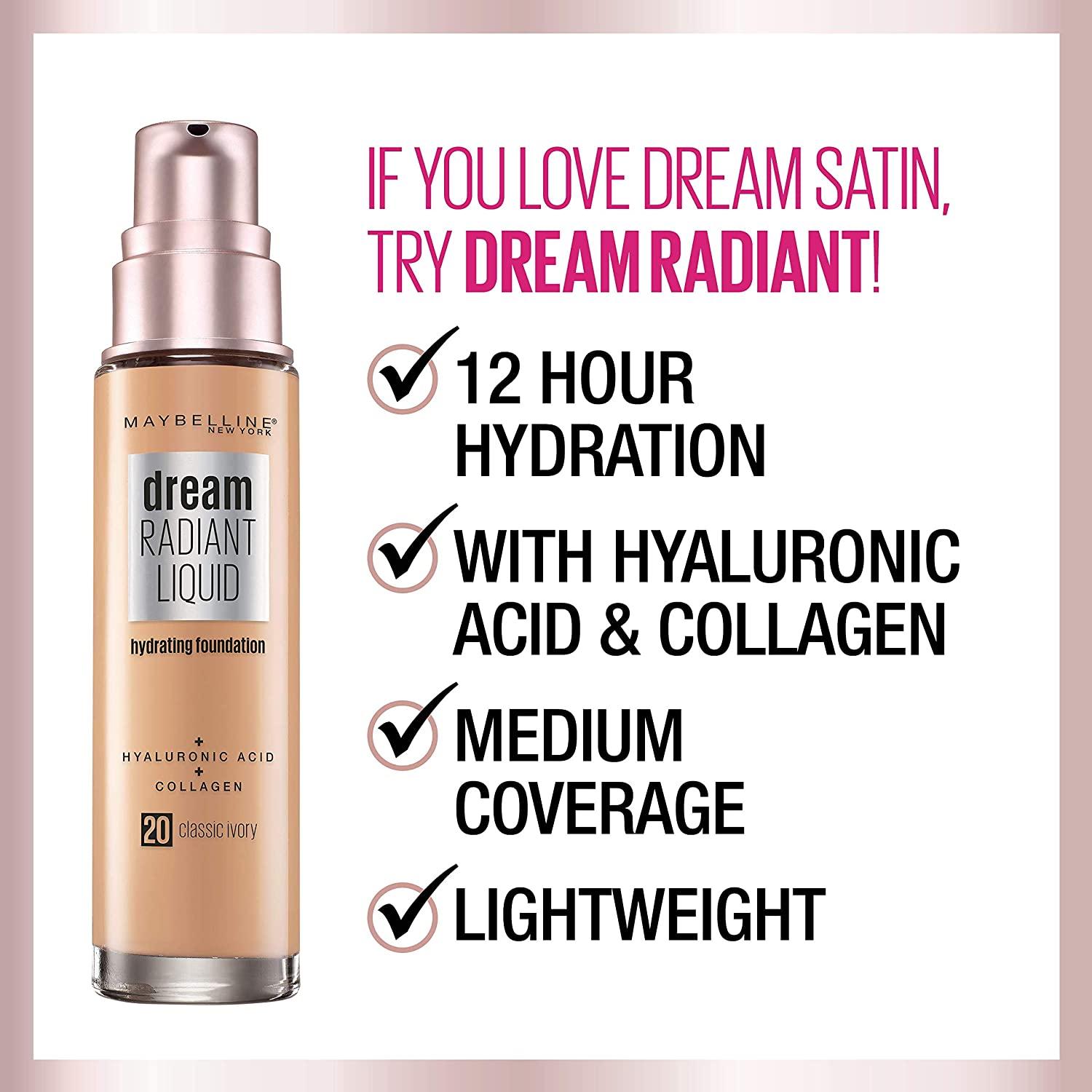 Maybelline Dream Satin Liquid Foundation Creamy Natural 1 fl. oz Dream Liquid Mousse