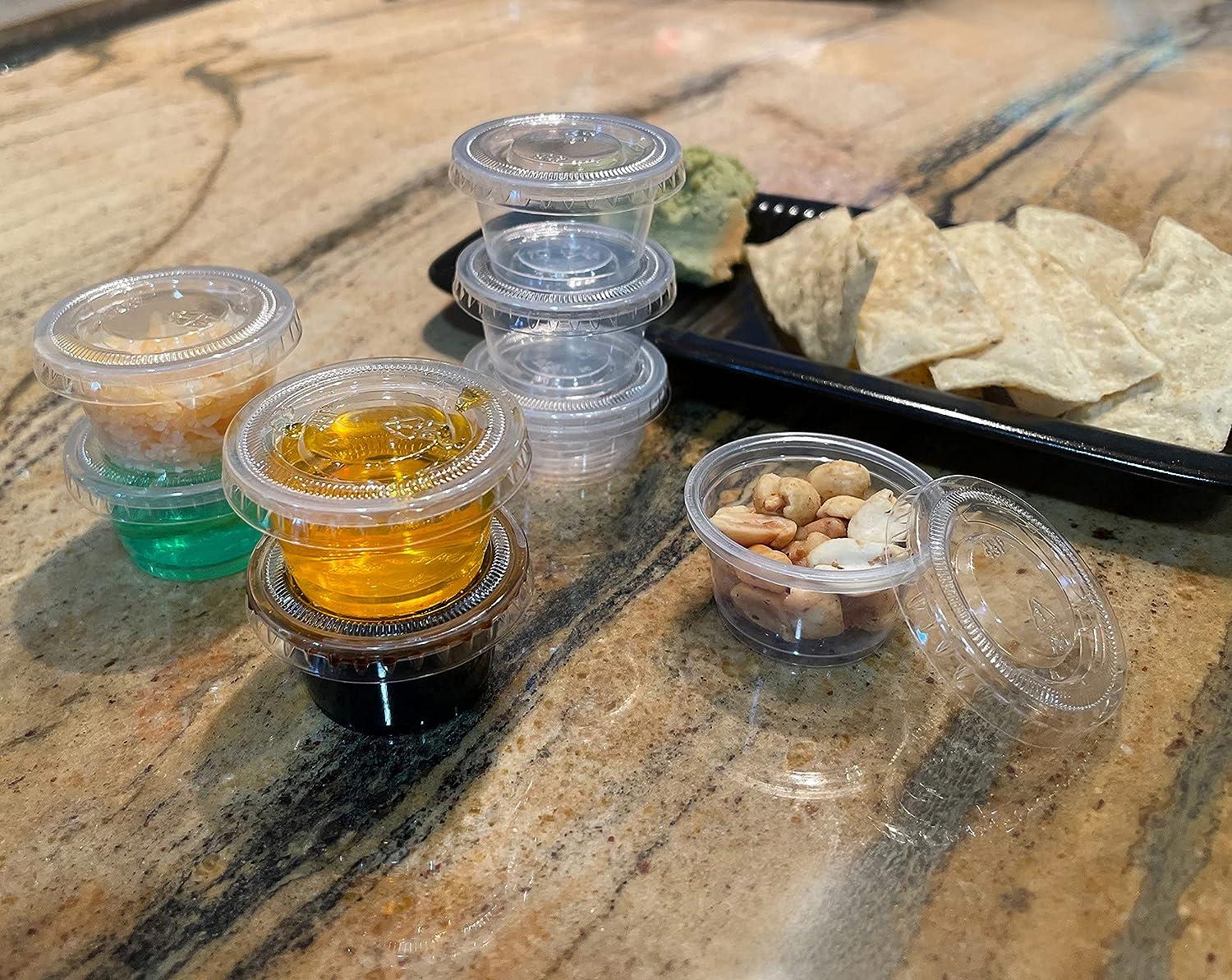 200 Sets of (0.75 Oz) Medicine Cups with LeakResistant Lids Bulk