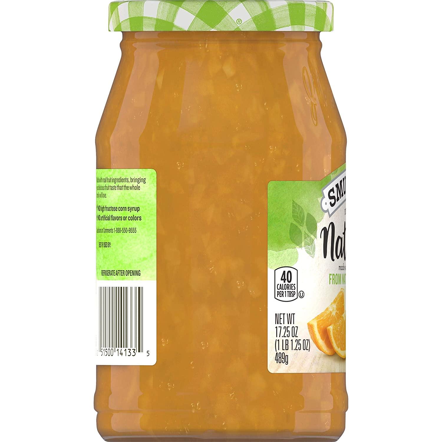 Smucker's Natural Orange Marmalade Fruit Spread, 17.25 Ounces