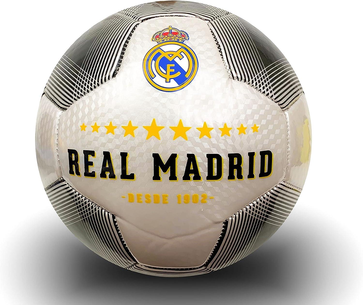 Real Madrid Soccer Ball Size 5 Icon Sports Licensed White/Black Ball 5