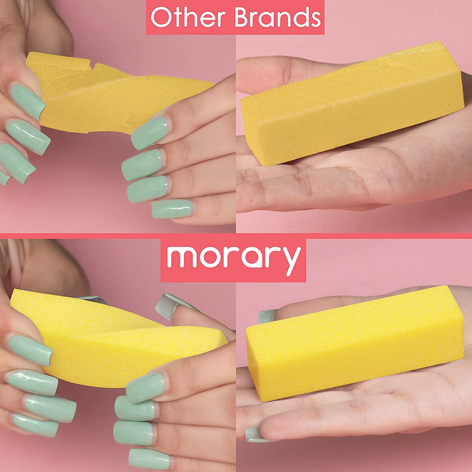 Natural and Acrylic Nail Buffing Blocks, 12Pack, 4 Sided, Medium Grit