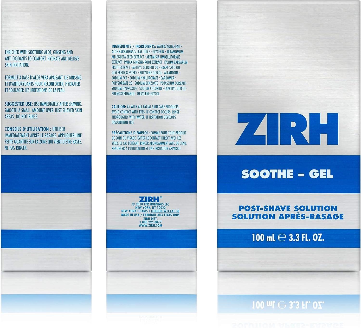 ZIRH Soothe Gel Post Shave Solution
