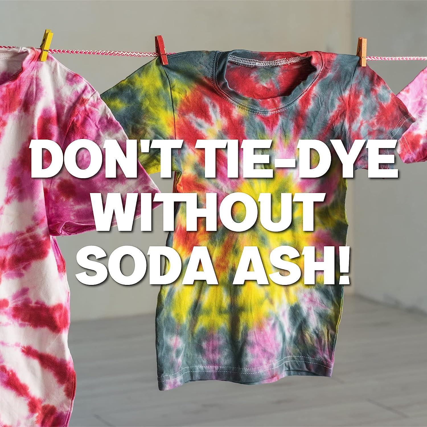 Soda Ash Lite (2 lbs) - 100% Pure Sodium Carbonate - Washing Soda, Tie Die,  pH Increaser, and More - HDPE Container w/Resealable Child Resistant Cap