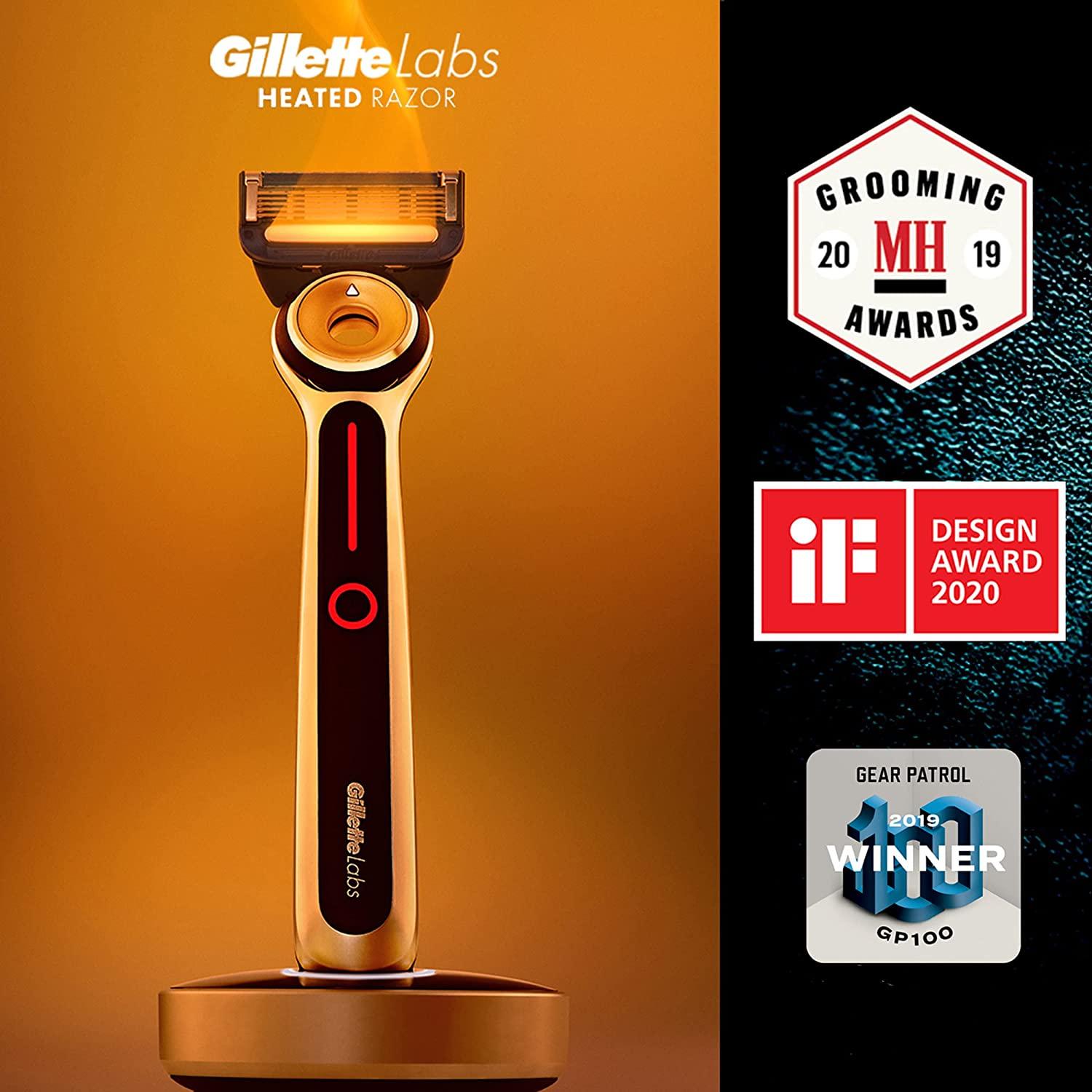 Gillette Heated Razor Deluxe Travel Shave Kit - 1 Handle, 2