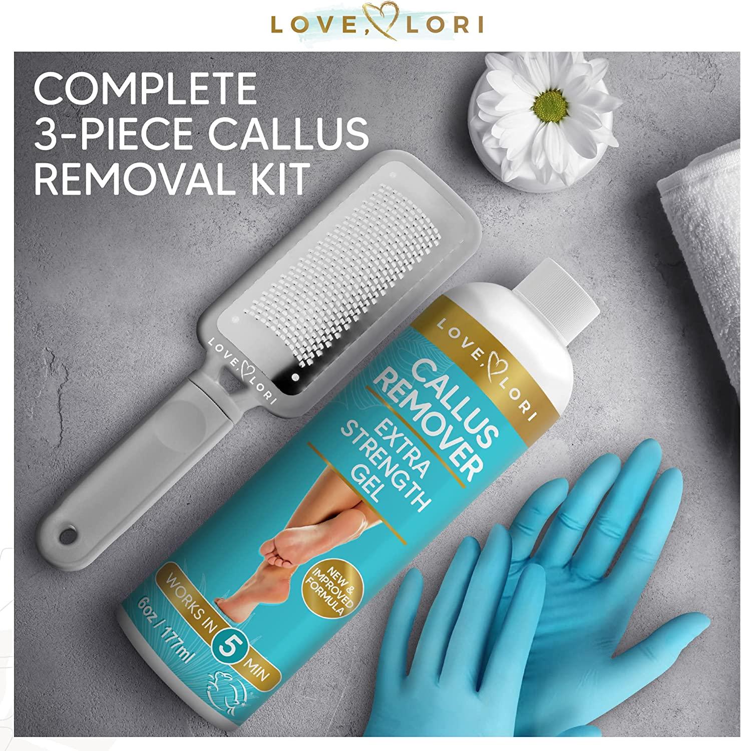 Foot Callus Remover Gel (6oz) - Calloused Feet Remover for Pedicure  Supplies & Kit - Foot Peel Callus Shaver for Feet by Love Lori