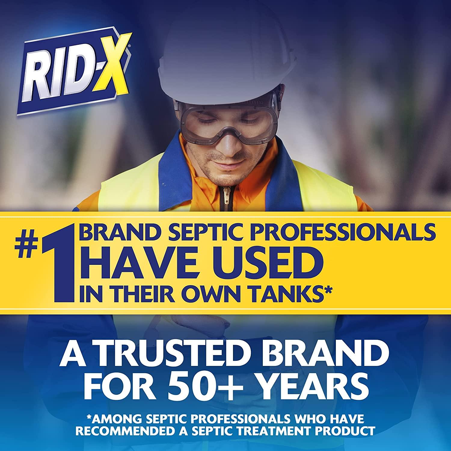RidX Septic Tank Treatment Enzymes 3 Month Supply SeptiPacs 3.2oz