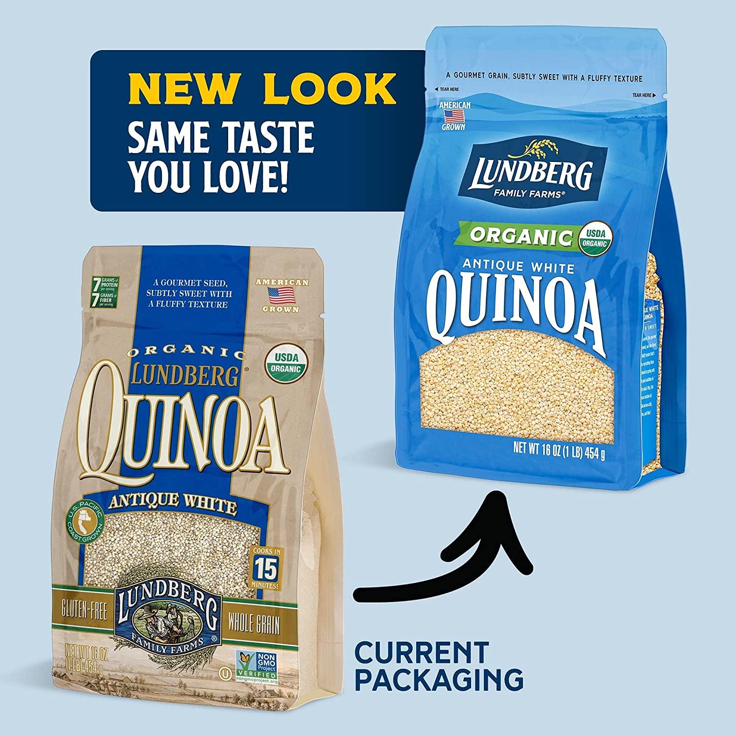 Lundberg Family Farms Organic Quinoa Antique White, 9 Essential Amino