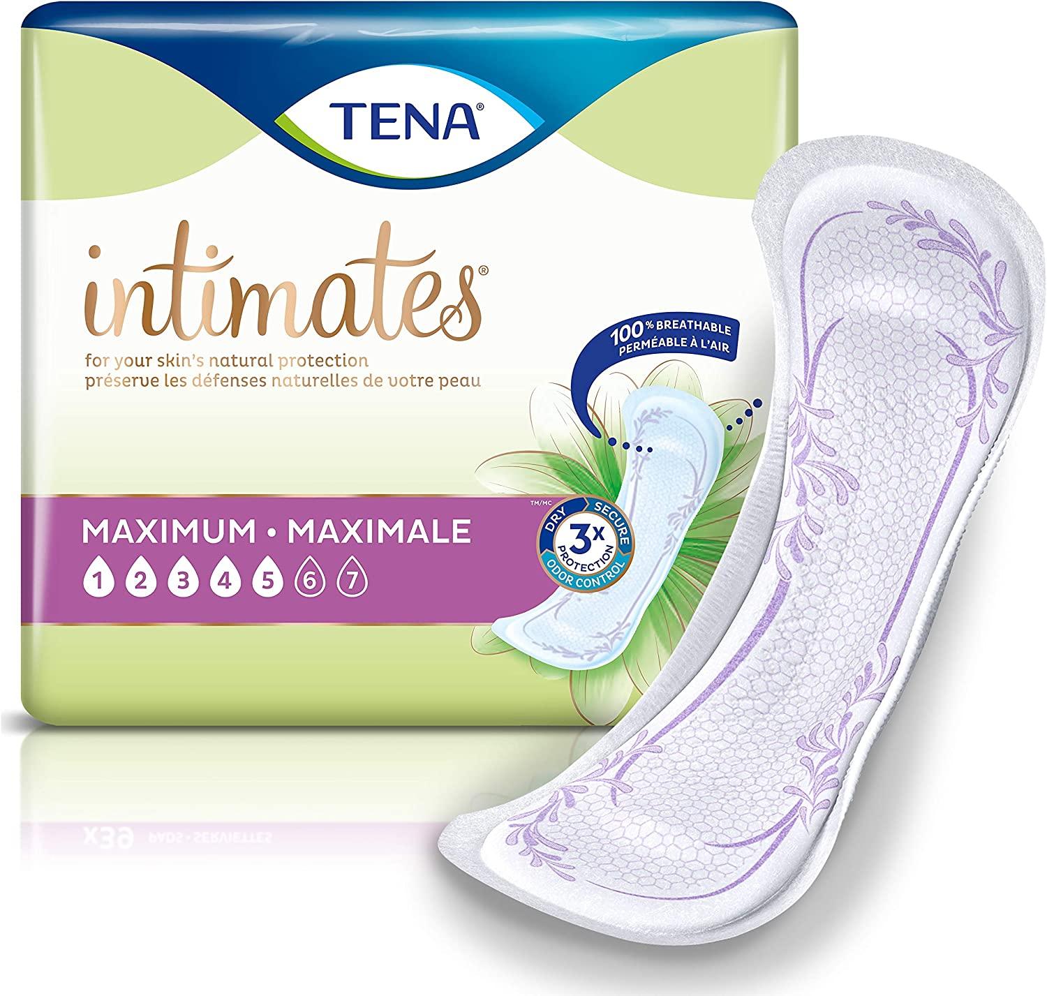 Tena Incontinence Pads for Women Heavy Regular 56 Count 56 Count (Pack