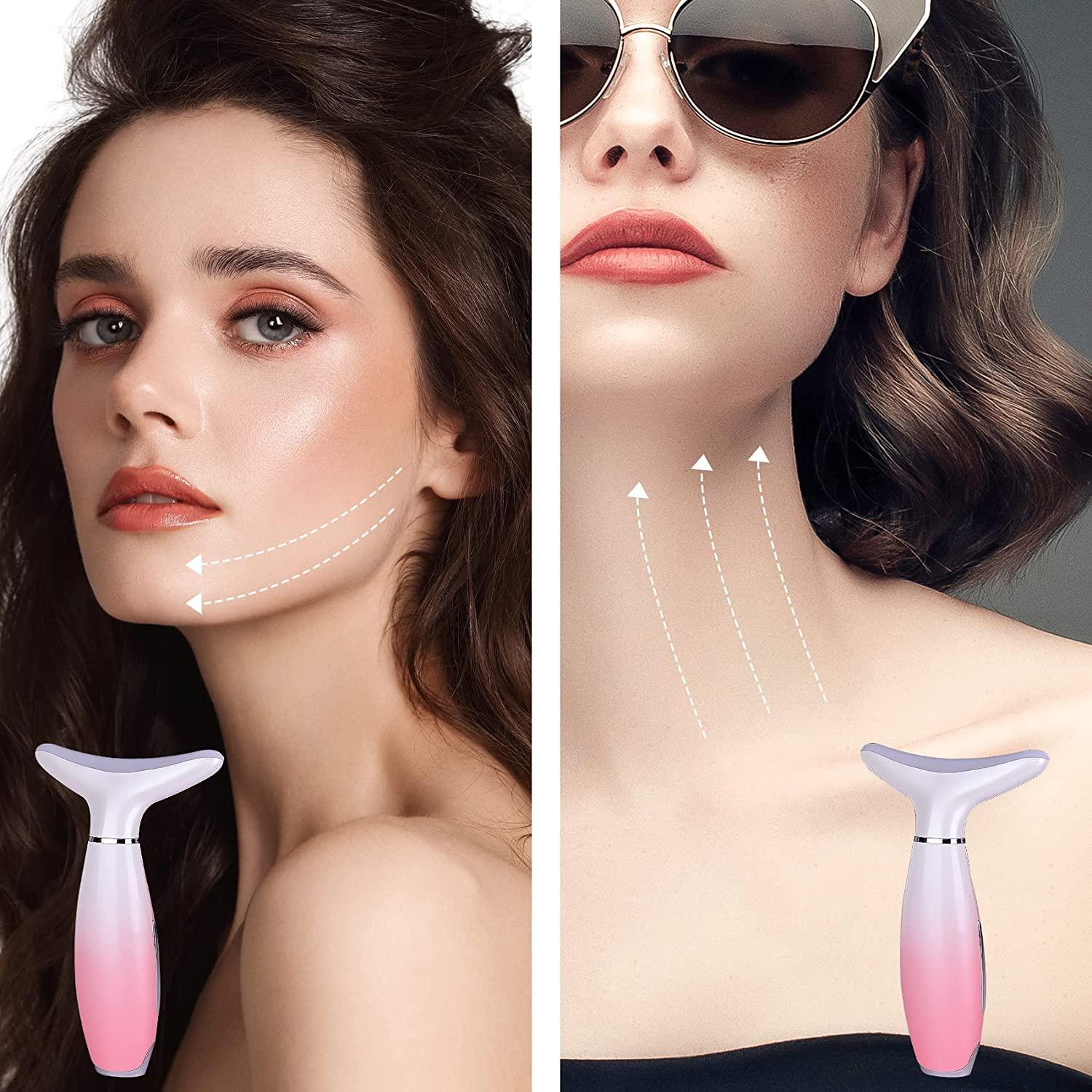 Haoyehome Anti-Aging Face Massager - Thermal Facial Vibrating Massager for Tightening Sagging Skin on Face and Neck - Pink | Buy Now with Express International Delivery | GoSupps.com Haoyehome Anti-Aging Face Massager - Thermal Facial Vibrating Massager for Tightening Sagging Skin on Face and Neck - Pink | Buy Now with Express International Delivery | GoSupps.com