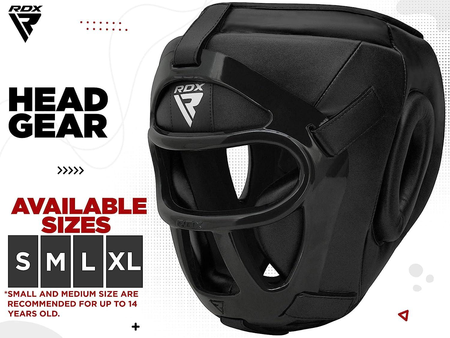 RDX Casco Protettivo Per Boxe E MMA Con Griglia Rimovibile – Protezione Per Viso, Guance E Orecchie - 3