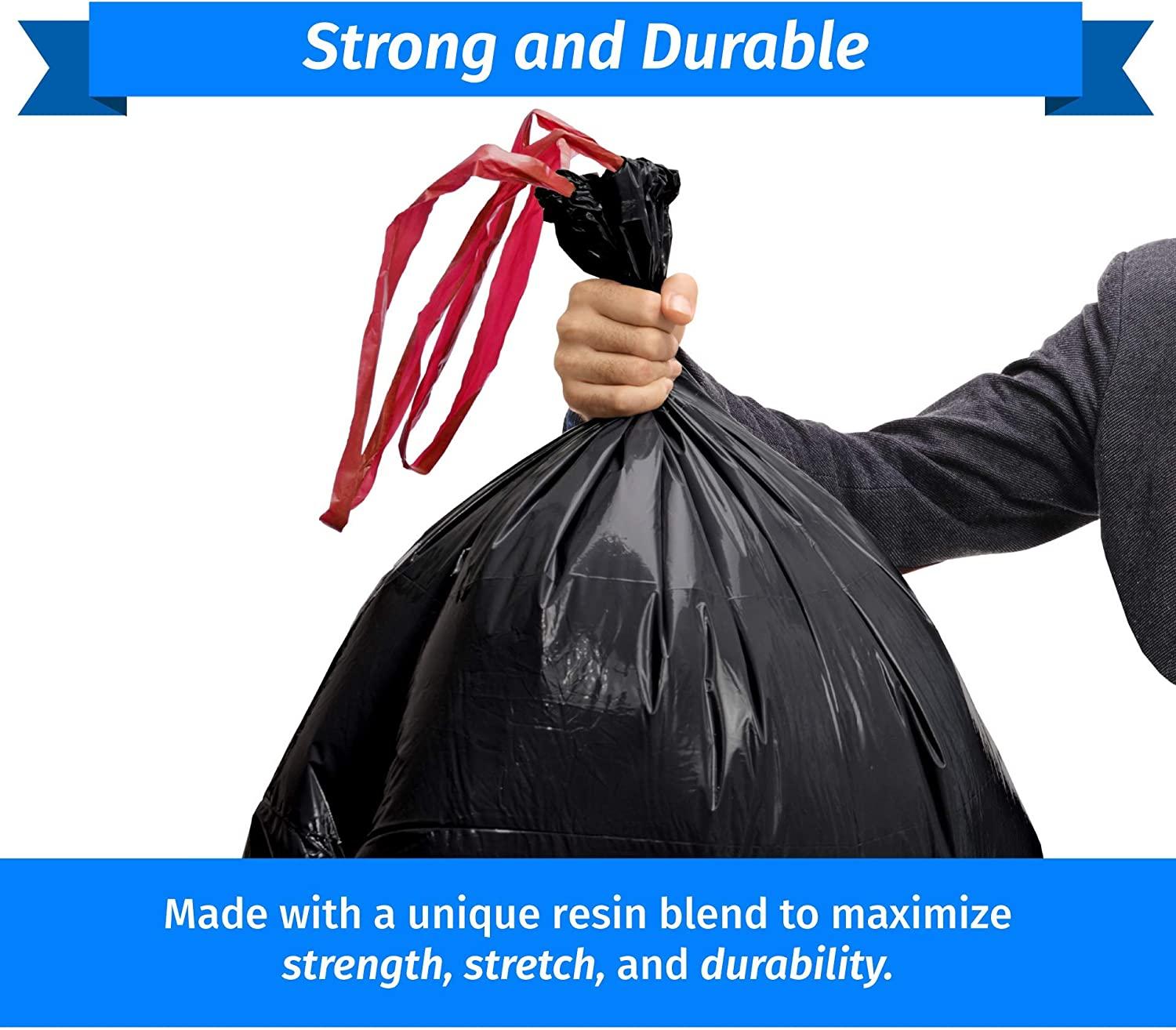 Reli. 33 Gallon Trash Bags Drawstring 150 Count Black 33 Gallon