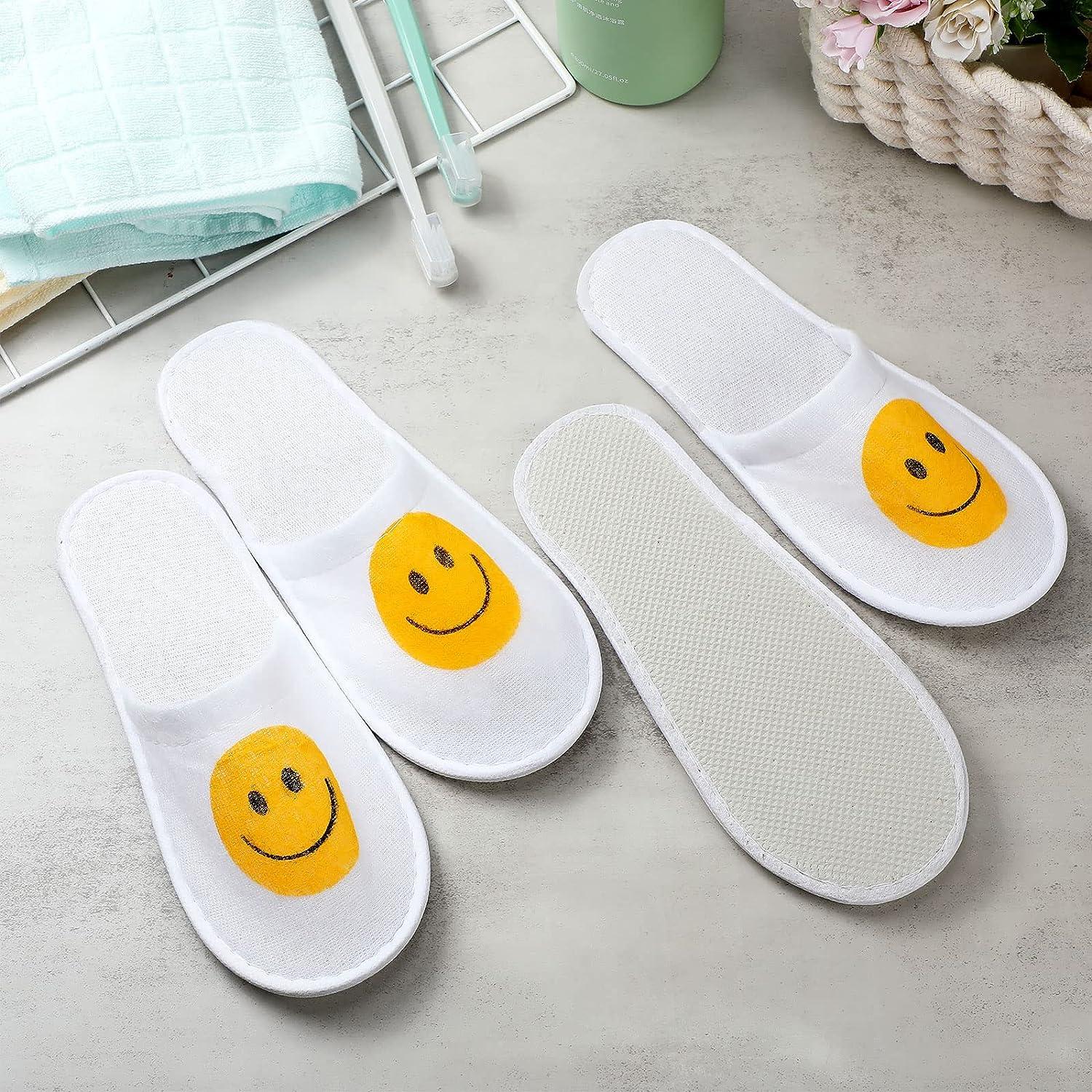 CROTUS Pure White Premium Foam Based Disposable Bathroom Slippers 7 mm  Sole, Large Size -Combo of 5 : Amazon.in: Fashion
