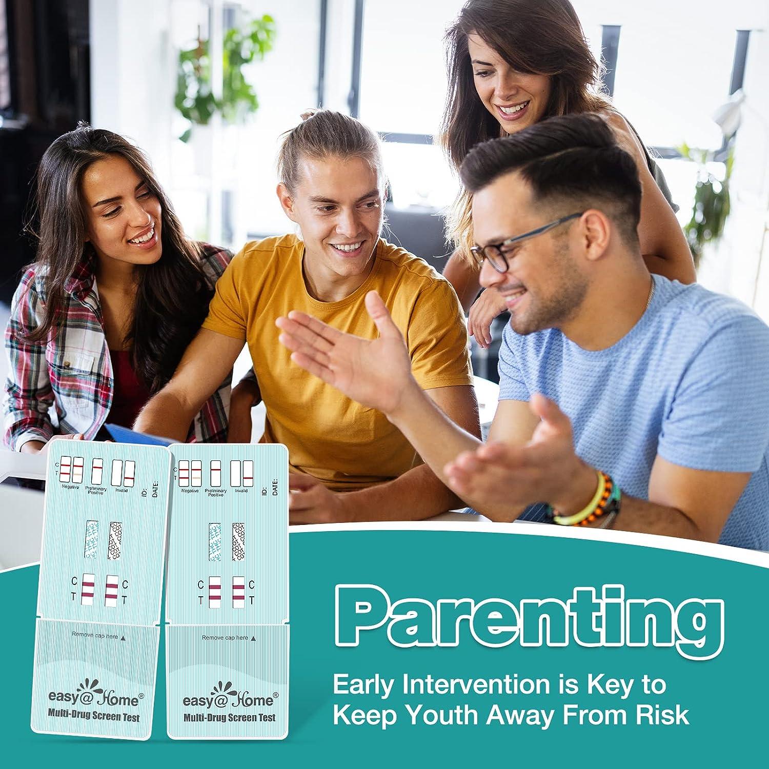 EasyHome 2 Panel Nicotine Cotinine Test Kit Accurate Home Testing, Over The Counter 15 Count