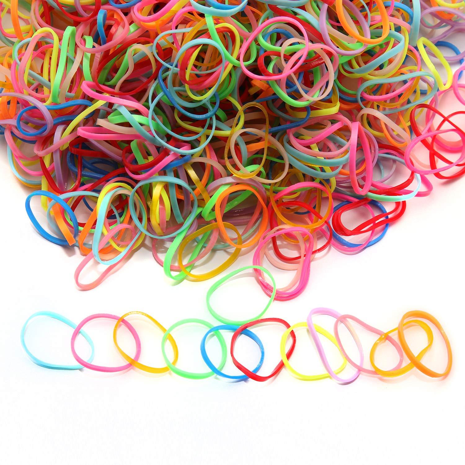 HOYOLS Baby Hair Ties Hair Rubber Bands for Toddler Infants Kids Girls Thin  Small Hair Elastics 1500 Piece Pack  1500 pcs